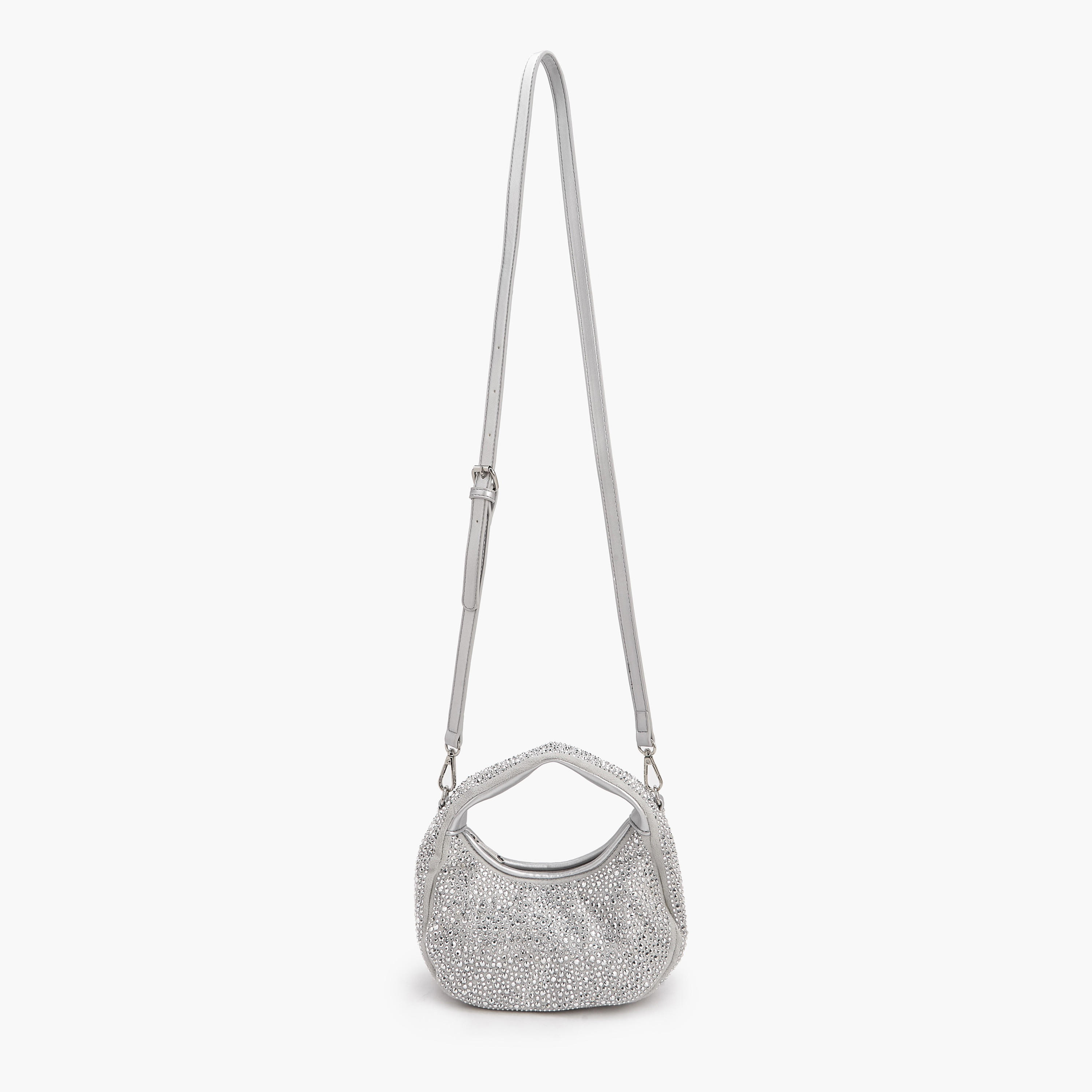Paprika Diamante Embellished Shoulder Bag with Zip Closure-women-bagsandwallets-handbags-image-2