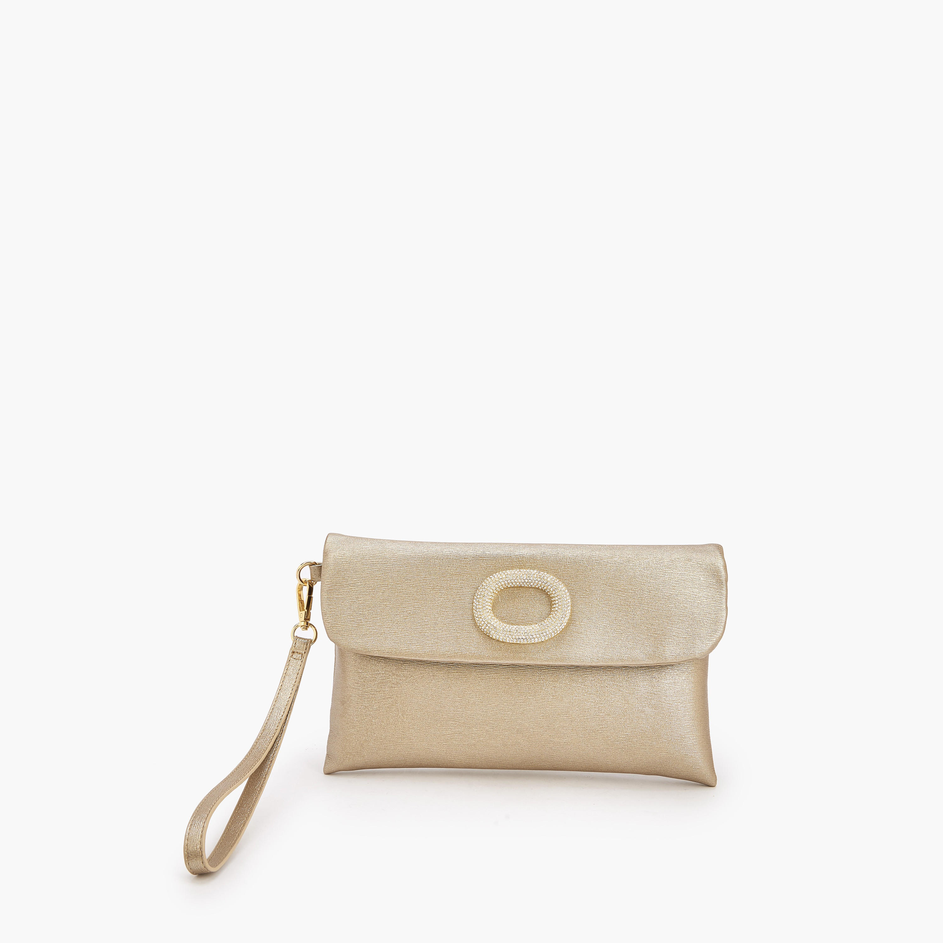 Paprika Textured Clutch with Detachable Wristlet Strap-women-bagsandwallets-handbags-image-1