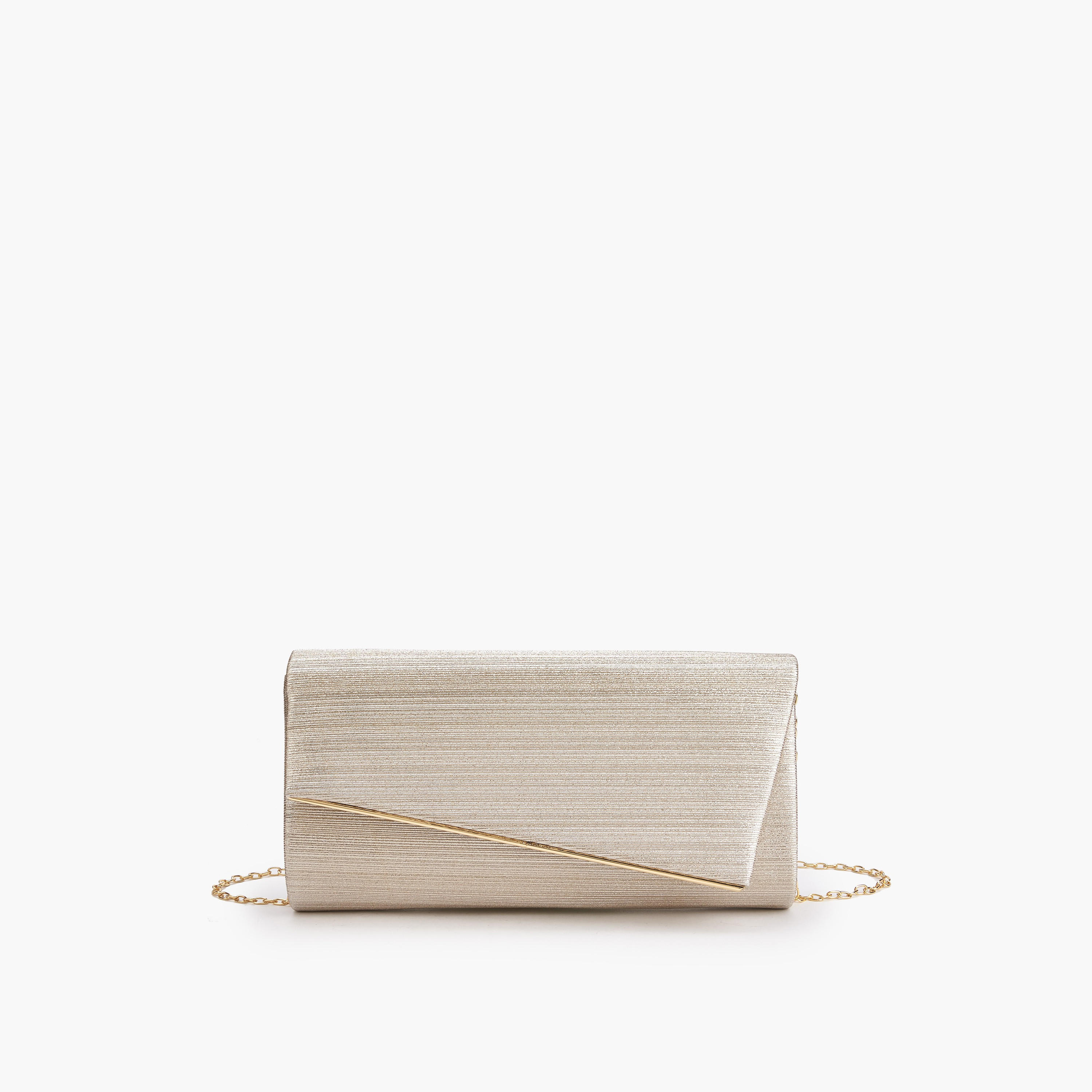 Paprika Textured Clutch with Detachable Chain Strap-women-bagsandwallets-handbags-image-1