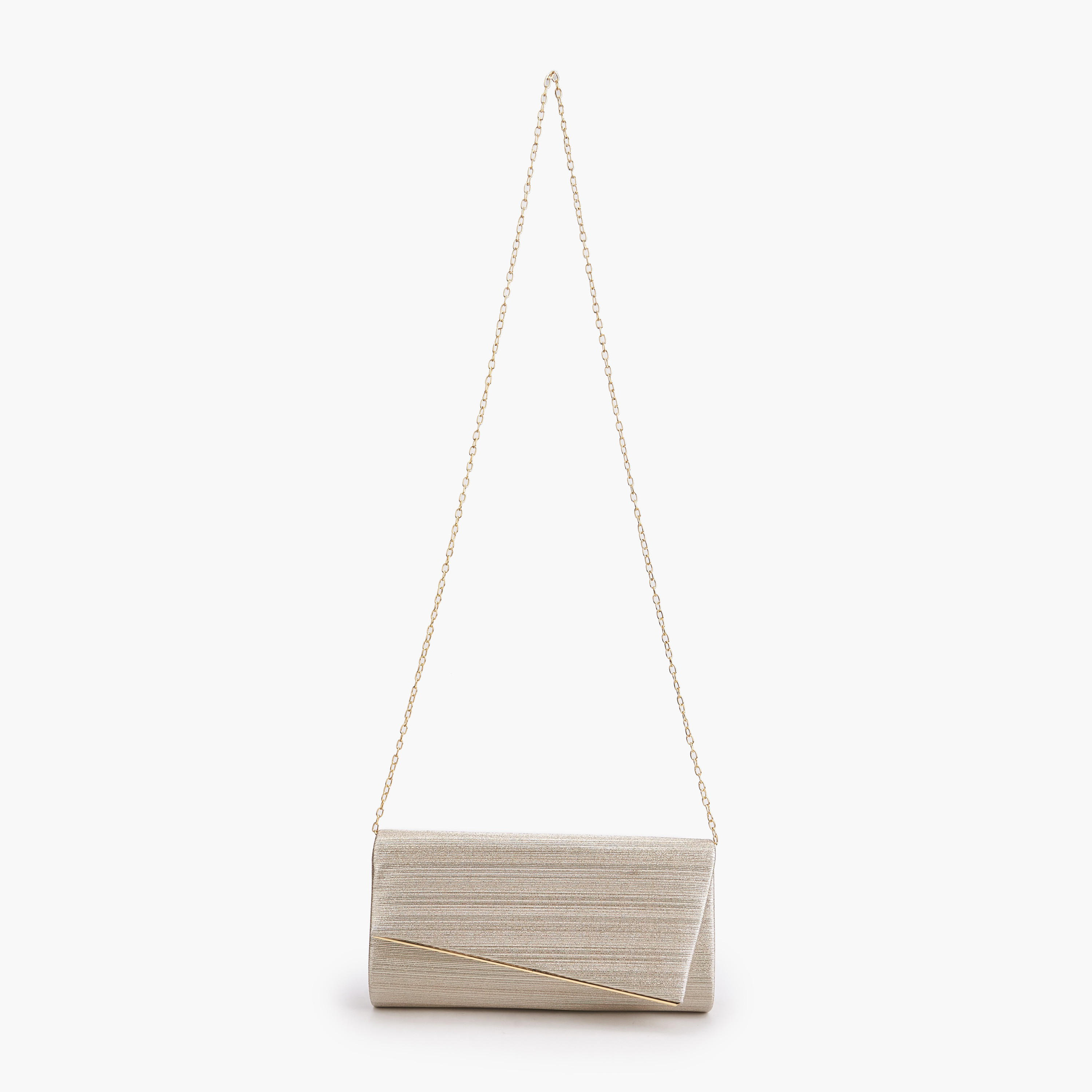Paprika Textured Clutch with Detachable Chain Strap-women-bagsandwallets-handbags-image-2