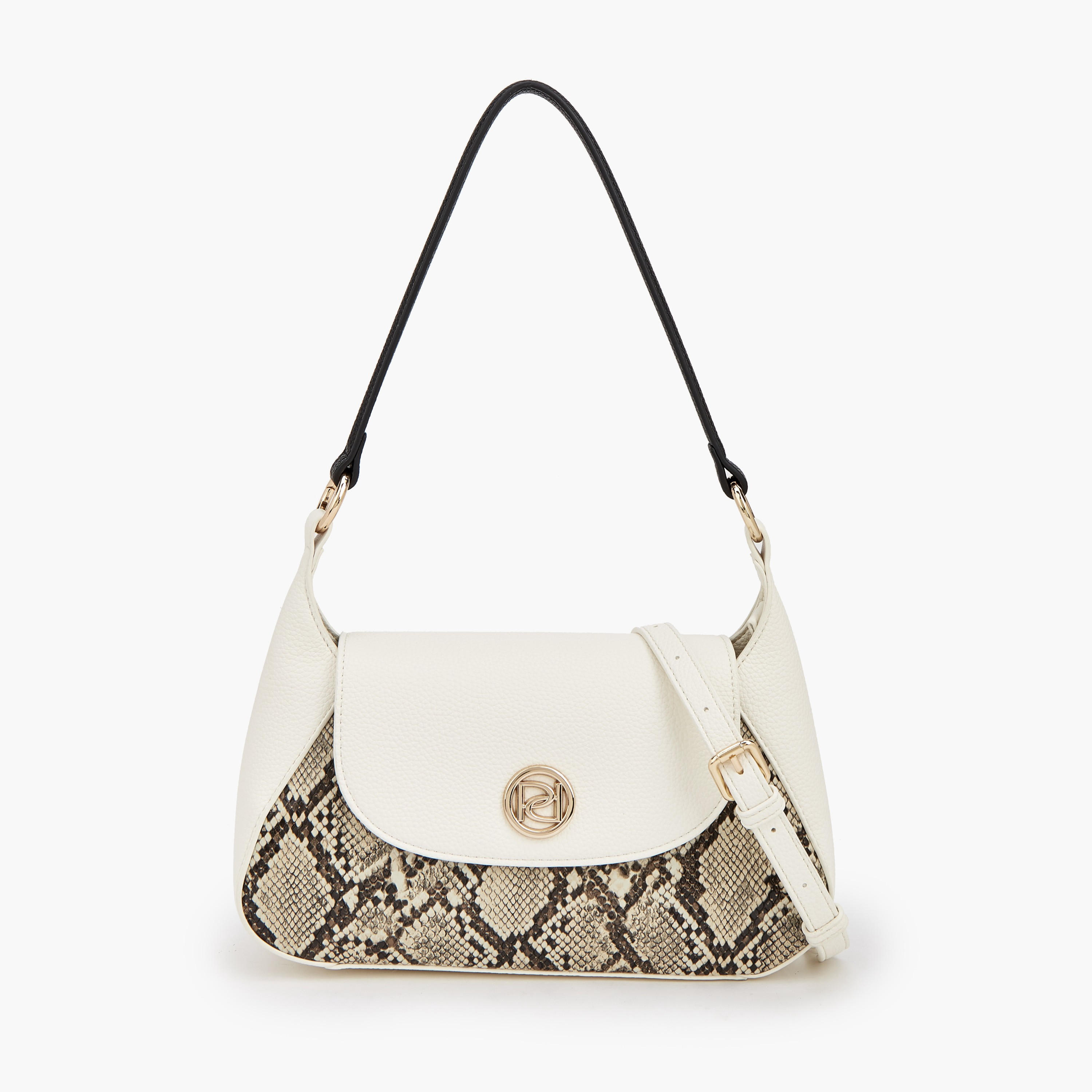 Paprika Animal Print Shoulder Bag with Magnetic Button Closure-women-bagsandwallets-handbags-image-1
