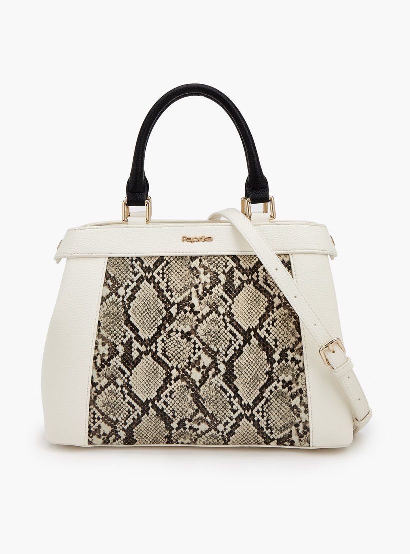 Paprika Animal Print Tote Bag with Double Handles-women-bagsandwallets-handbags-image-1