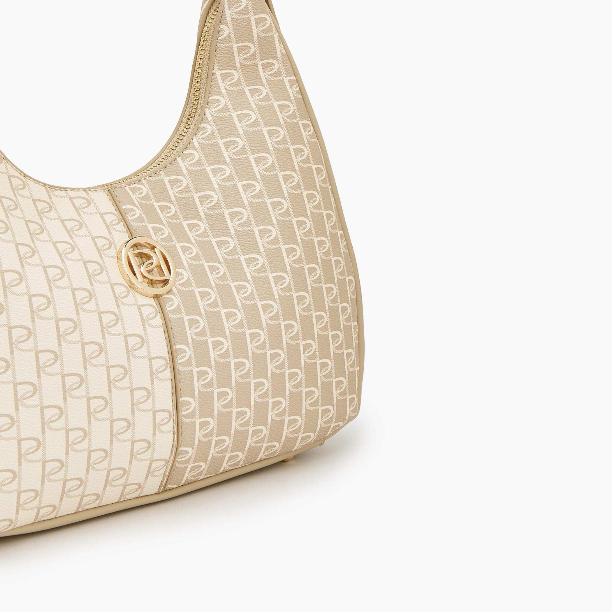 شنطة كتف بطبعات مونوجرام وسحاب إغلاق من بابريكا-women-bagsandwallets-handbags-image-5