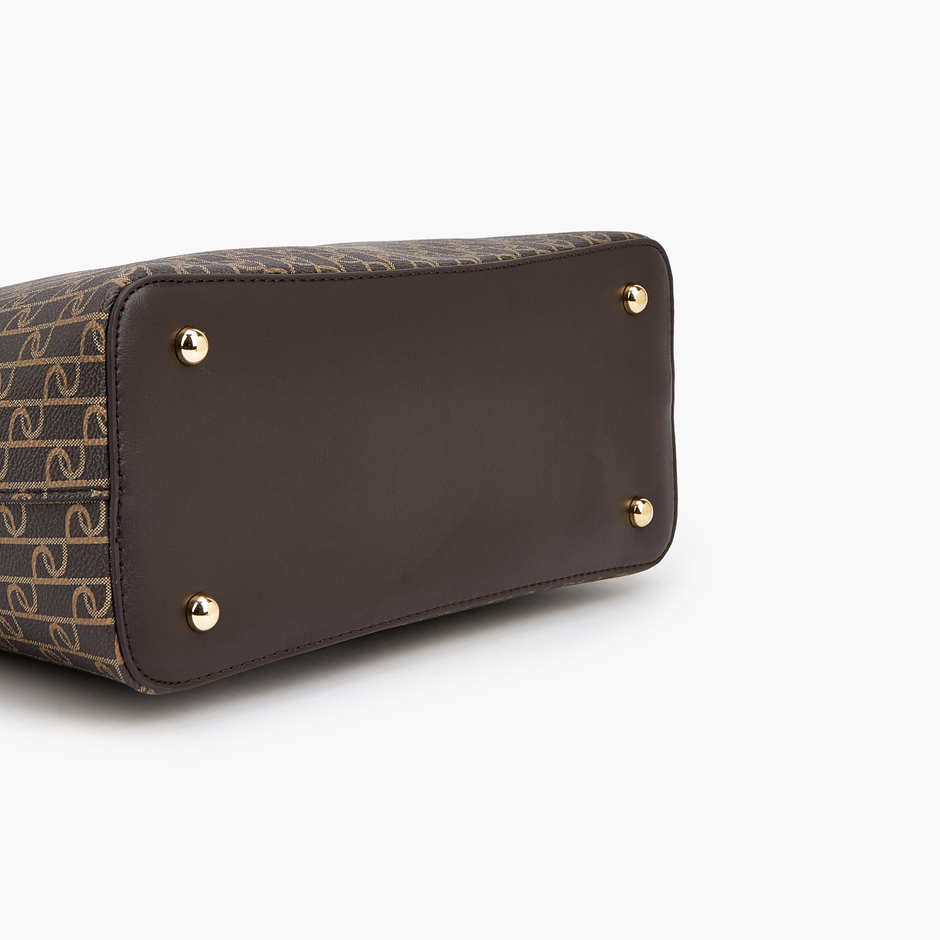 شنطة توت بطبعات مونوجرام ومقابض مزدوجة من بابريكا-women-bagsandwallets-handbags-image-6