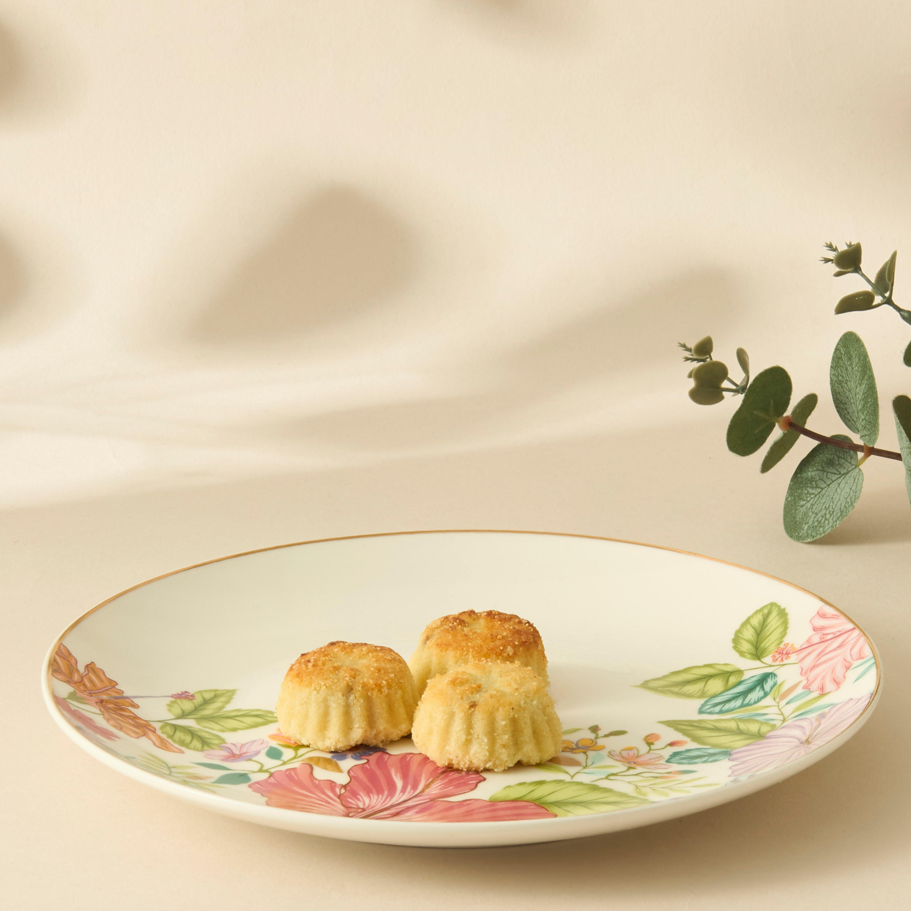 Summer Hot Flower Printed Ceramic Quarter Plate-household-dining-dinnerware-plates-image-1