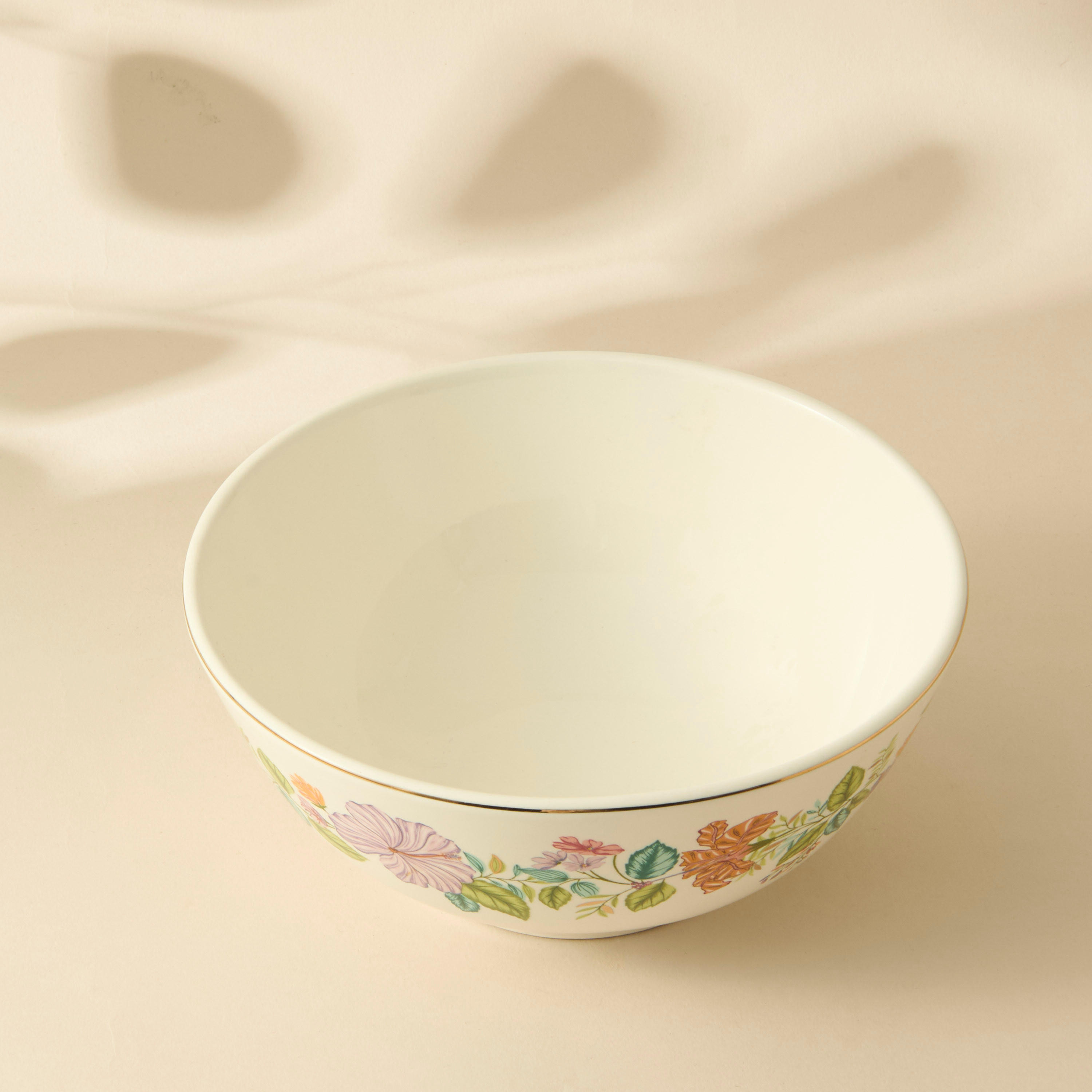 Summer Hot Flower Printed Ceramic Serving Bowl-household-dining-dinnerware-bowls-image-3
