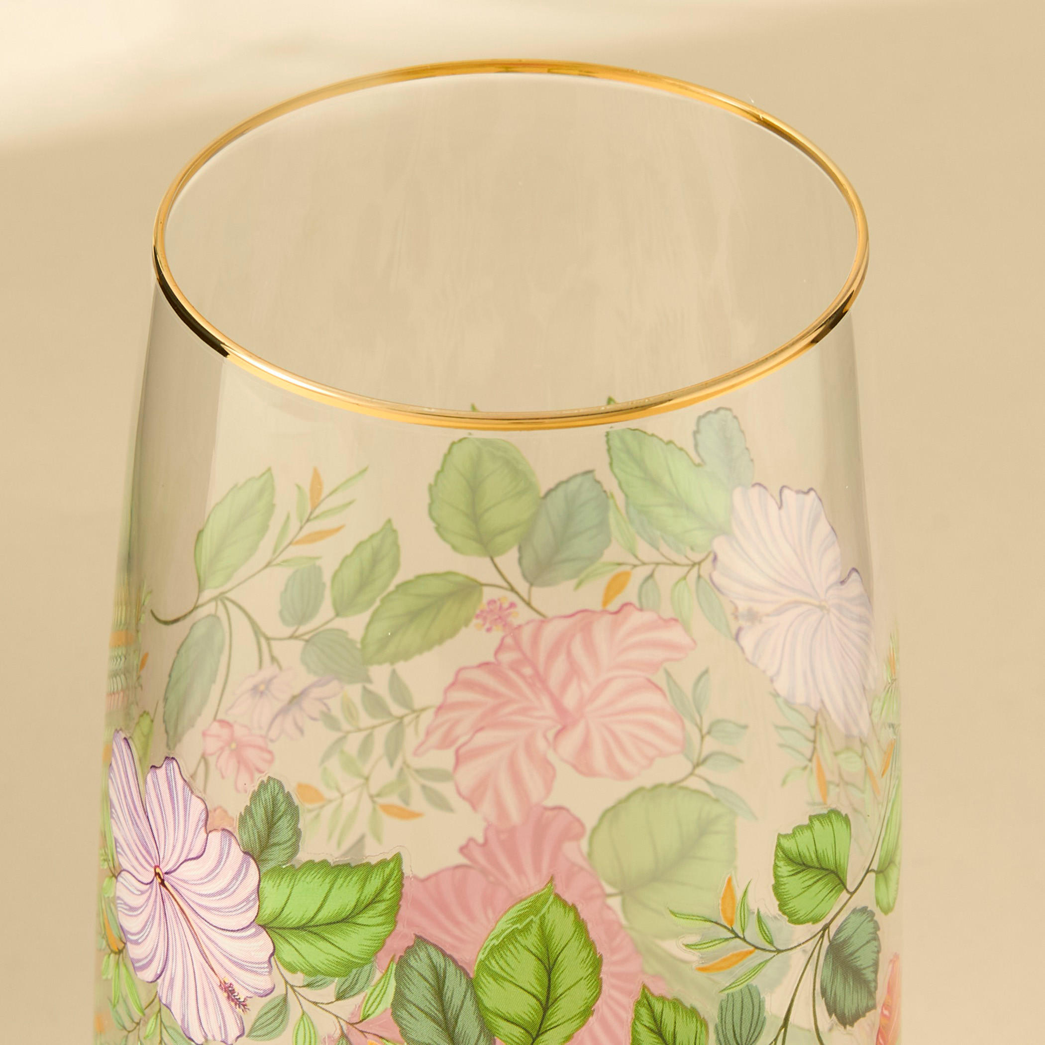 Summer Hot Flower Printed Highball Glass-household-dining-glassware-drinkingglasses-image-3