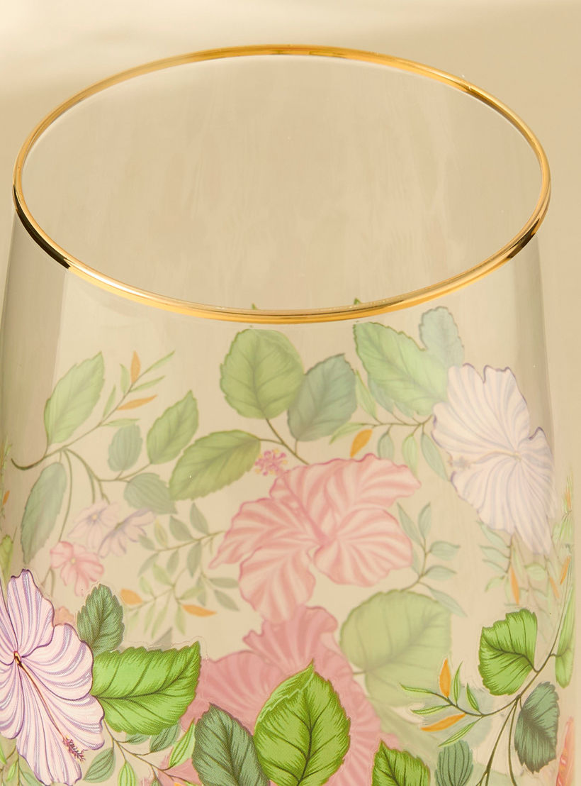 Summer Hot Flower Printed Highball Glass-household-dining-glassware-drinkingglasses-image-3