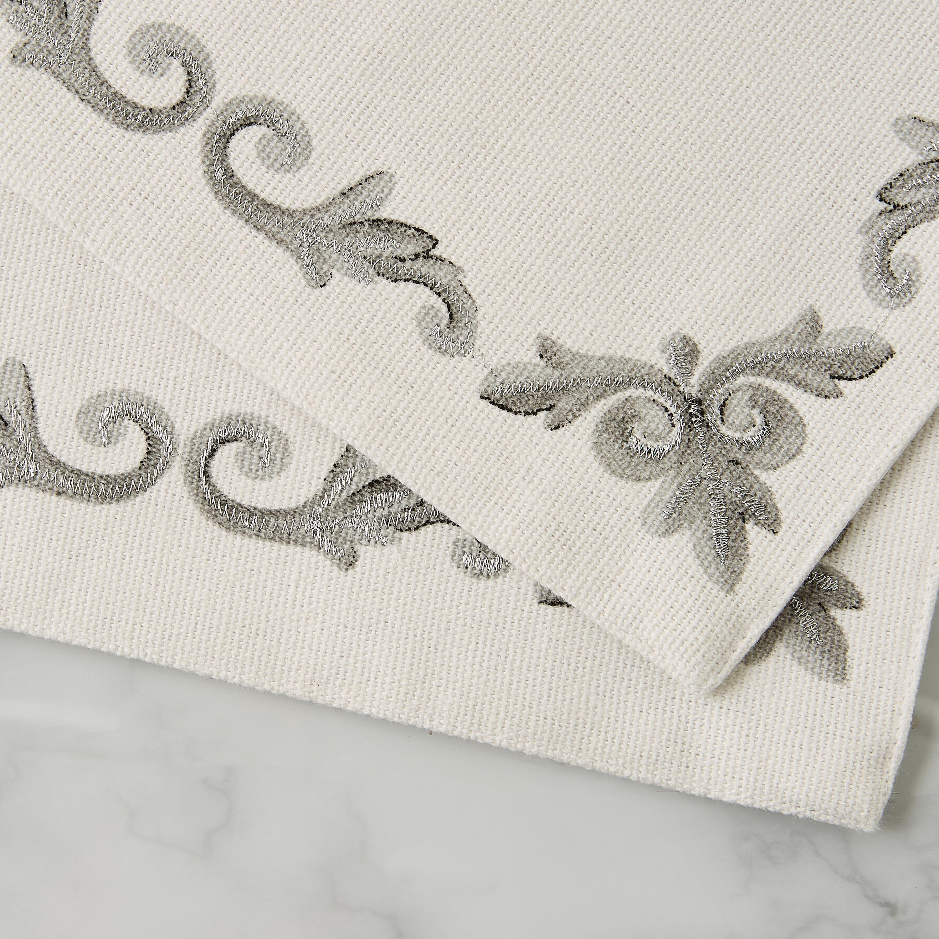Gia Como 2-Piece Embroidered Placemat Set - 30x45 cms-household-dining-tablelinen-placemats-image-4