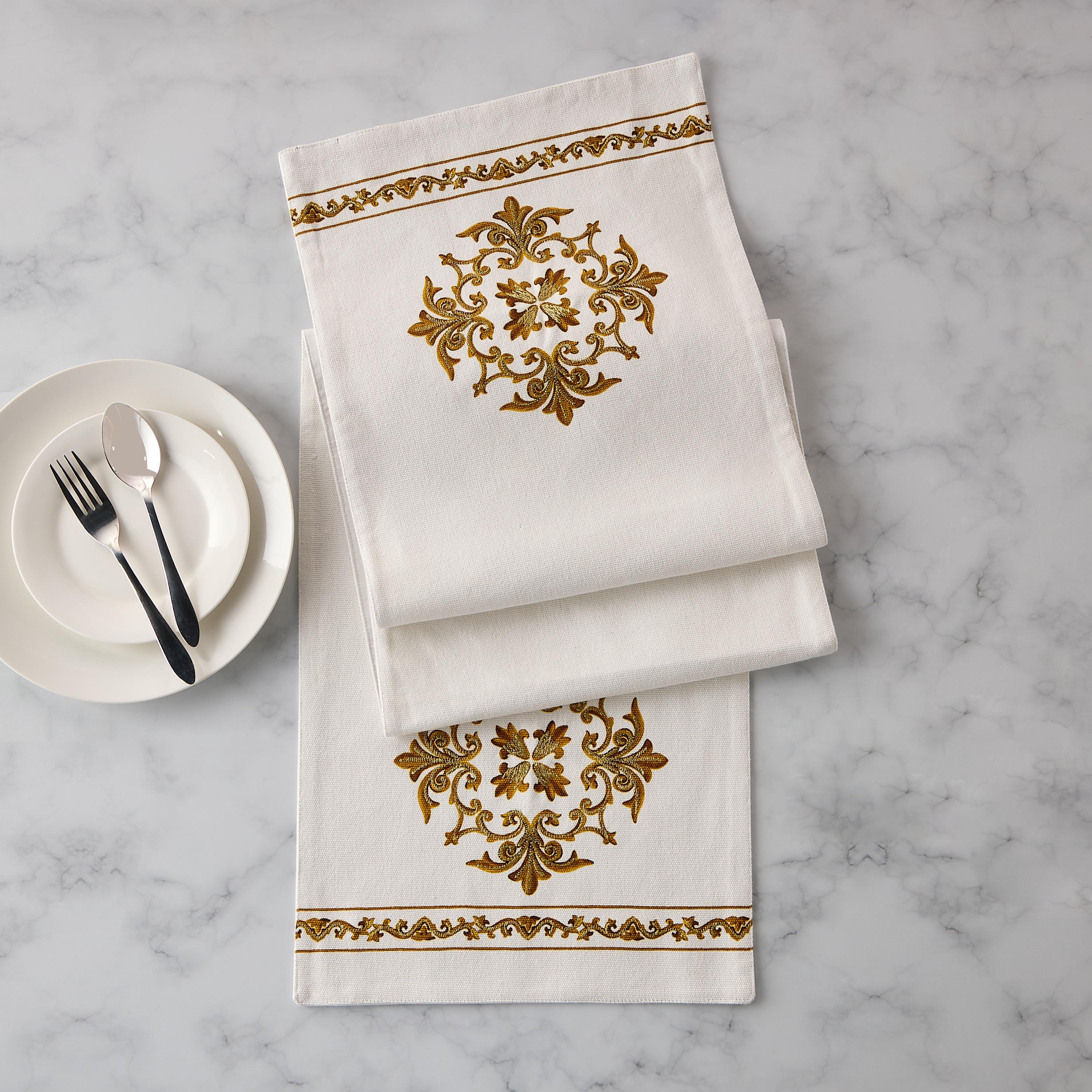 Gia Como Printed Table Runner - 180x33 cms-household-dining-tablelinen-runnersandtablecovers-image-1