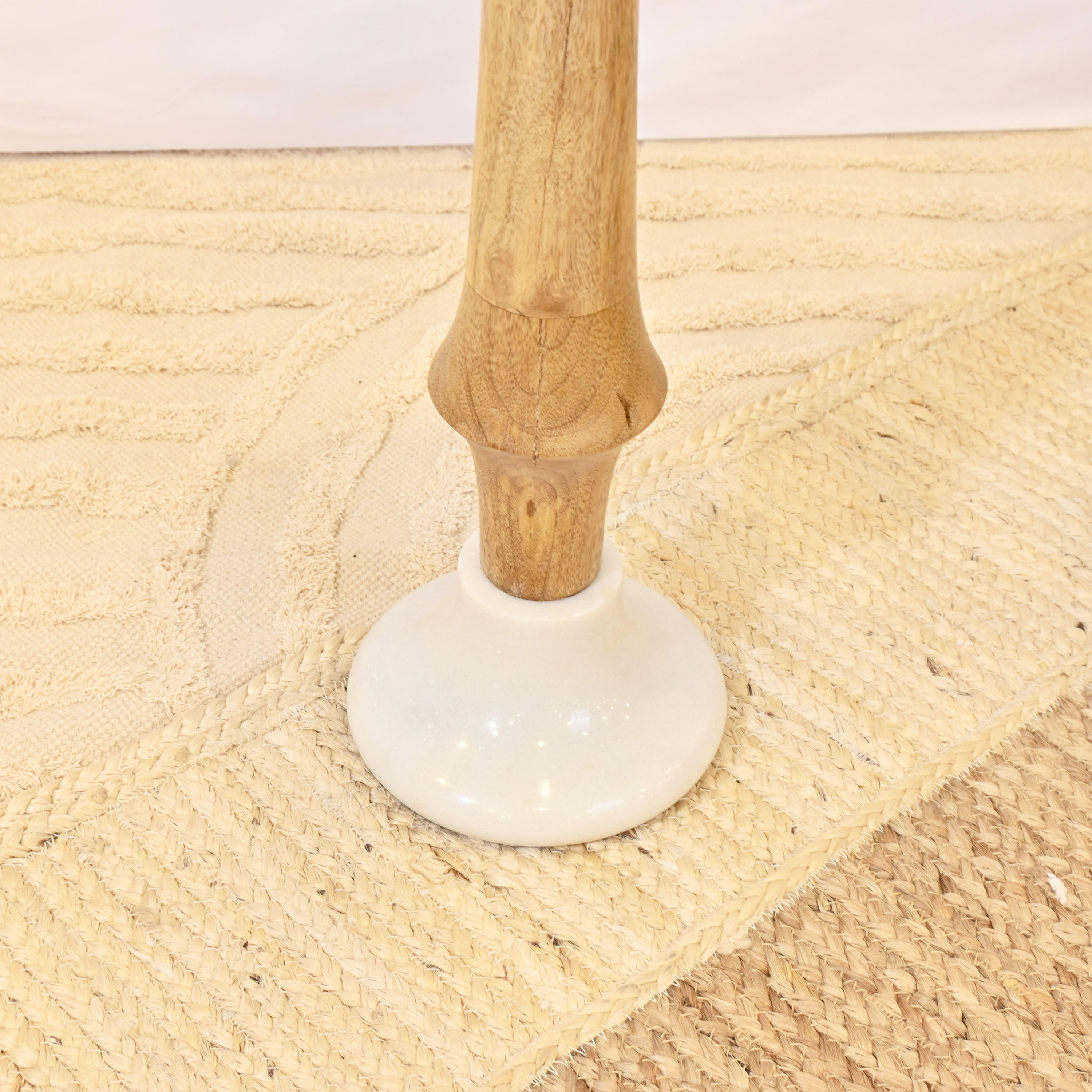 Crafted by Lifestyle Round Marble Top Accent Table-furniture-livingroom-coffeetables-image-3