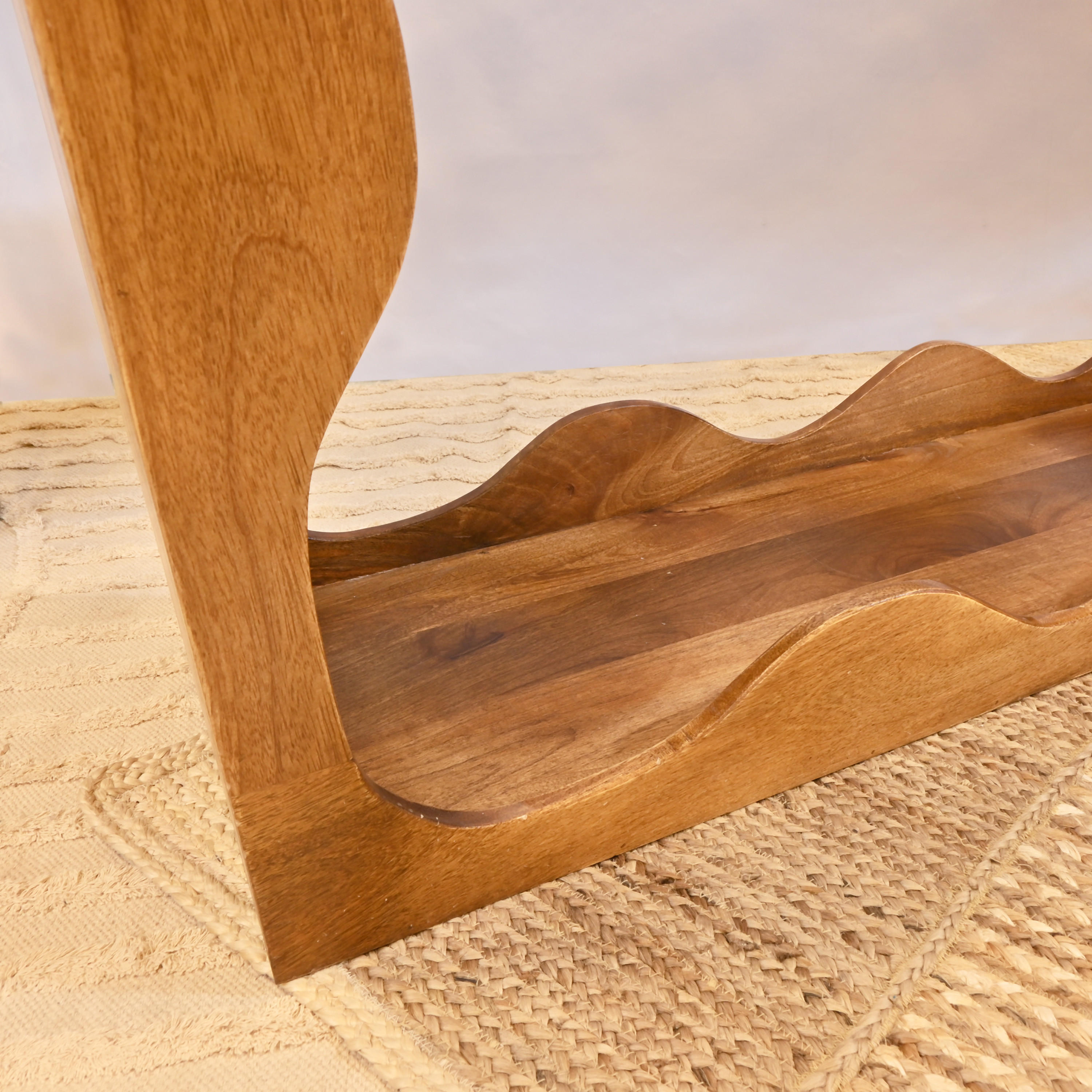 Crafted by Lifestyle Wooden Wavy Design Console Table-furniture-livingroom-coffeetables-image-2
