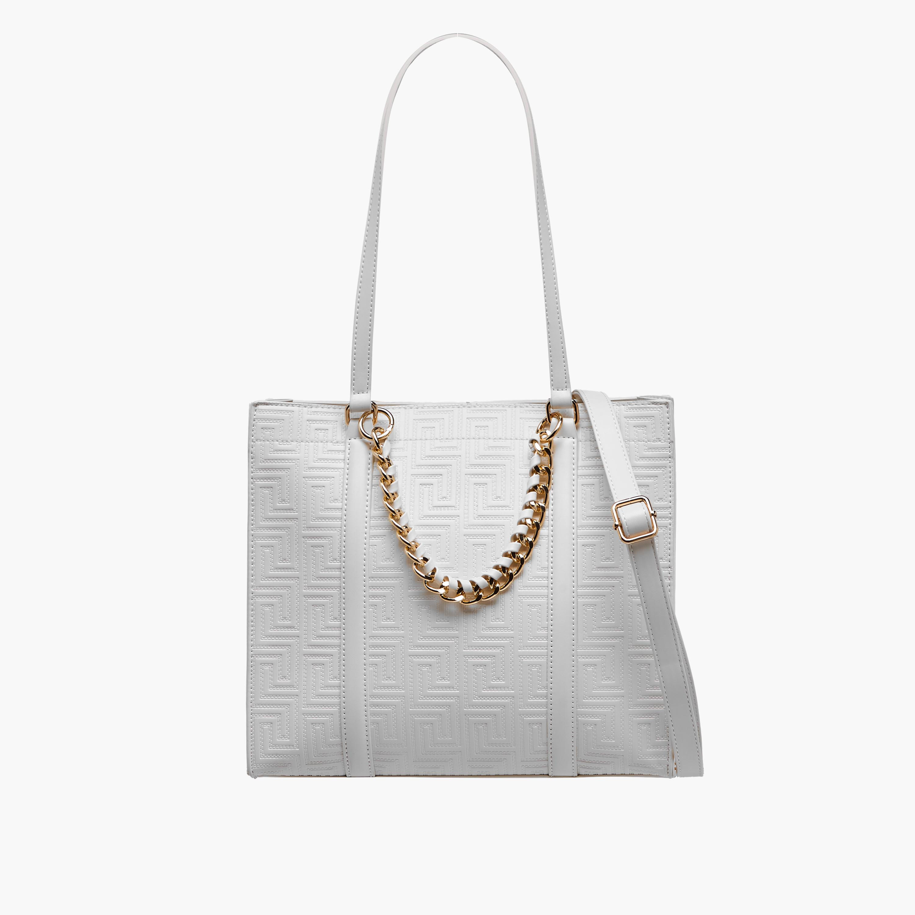 شنطة توتي بارزة الملمس بتفاصيل سلسلة شي من ساشا-women-bagsandwallets-handbags-image-1