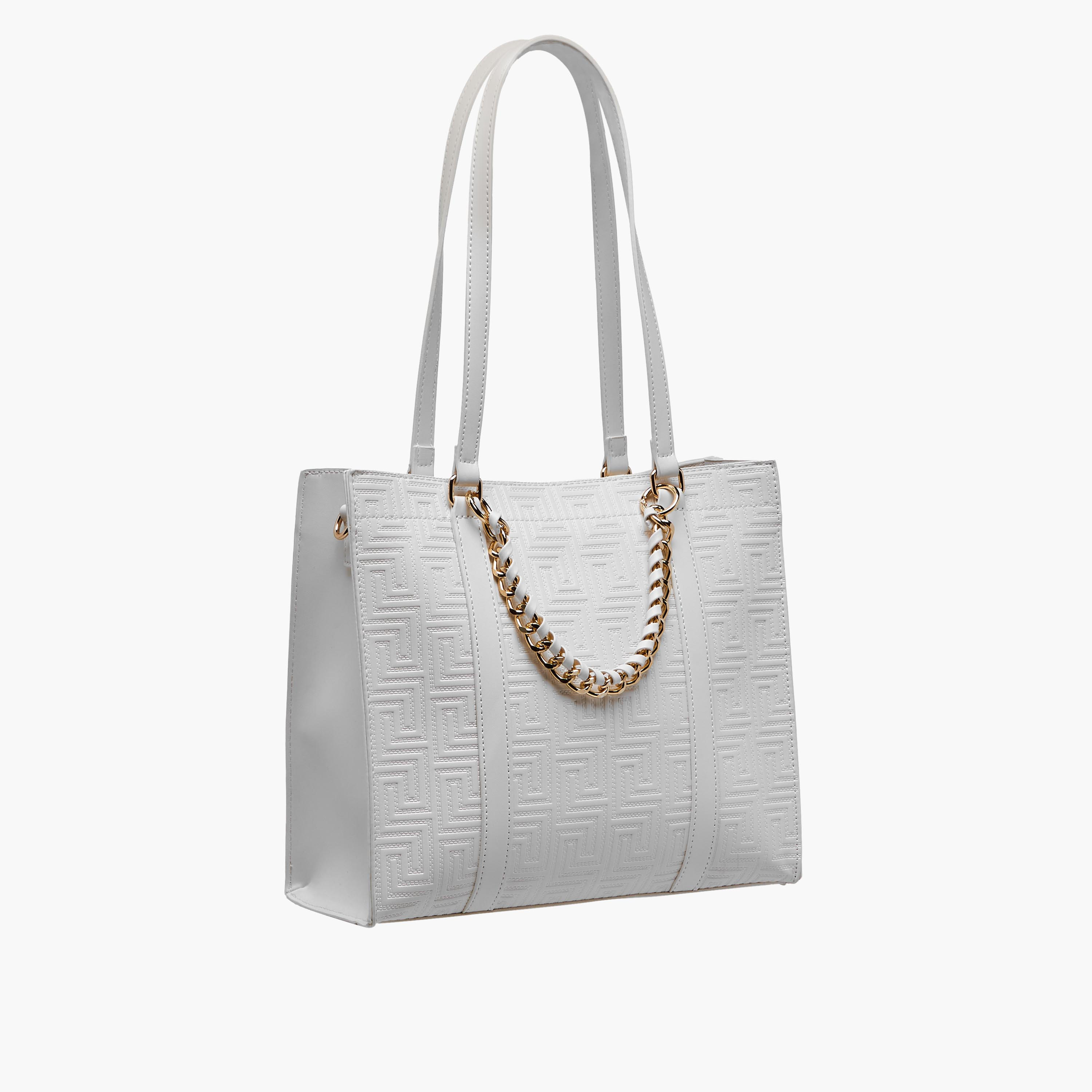 شنطة توتي بارزة الملمس بتفاصيل سلسلة شي من ساشا-women-bagsandwallets-handbags-image-4