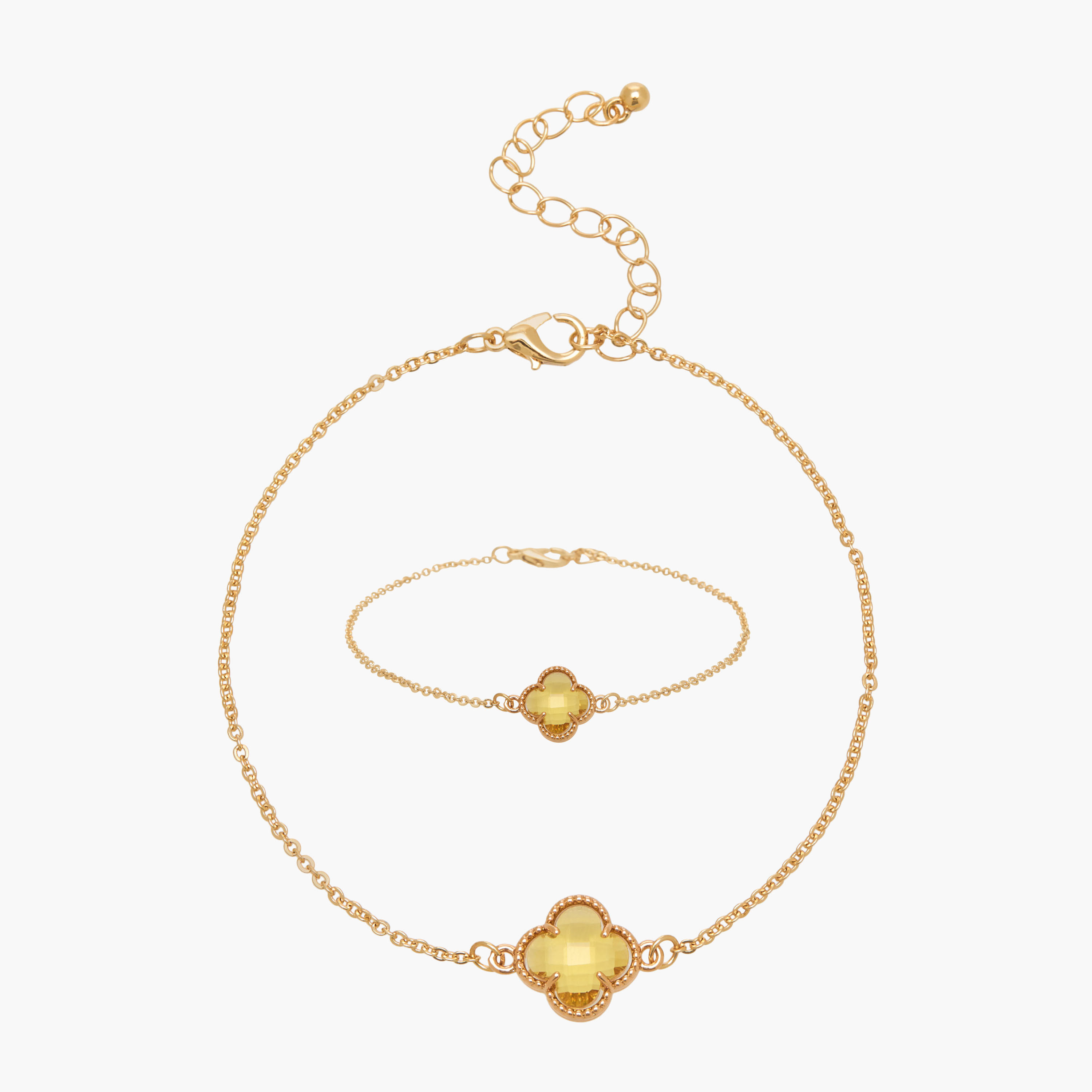 سوار ميتاليك بدلاية زهرة البرسيم-women-watchesandjewellery-jewellery-banglesandbracelets-image-1