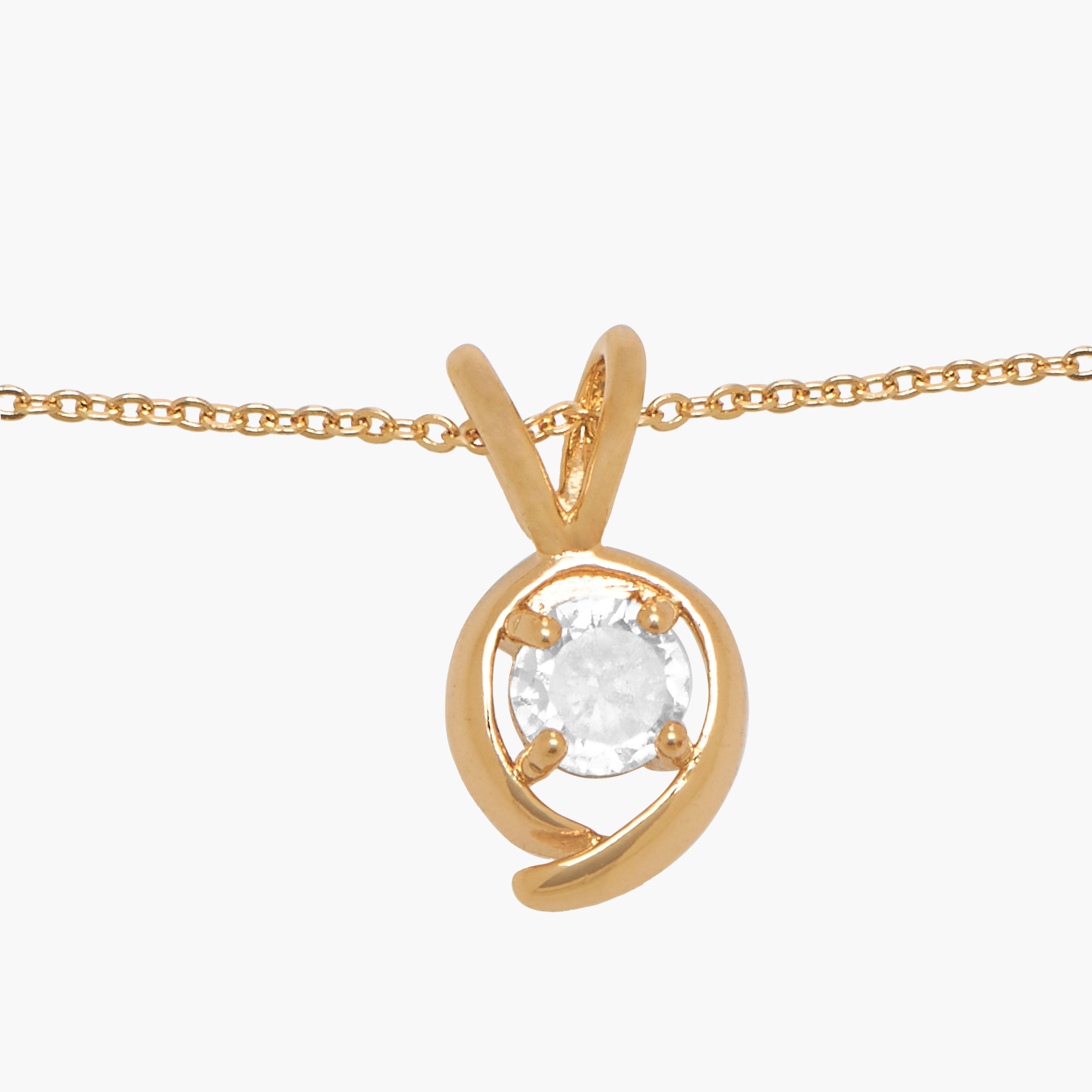 Gold Tone Pendant Necklace with Embellished Design-women-watchesandjewellery-jewellery-necklacesandpendants-image-3