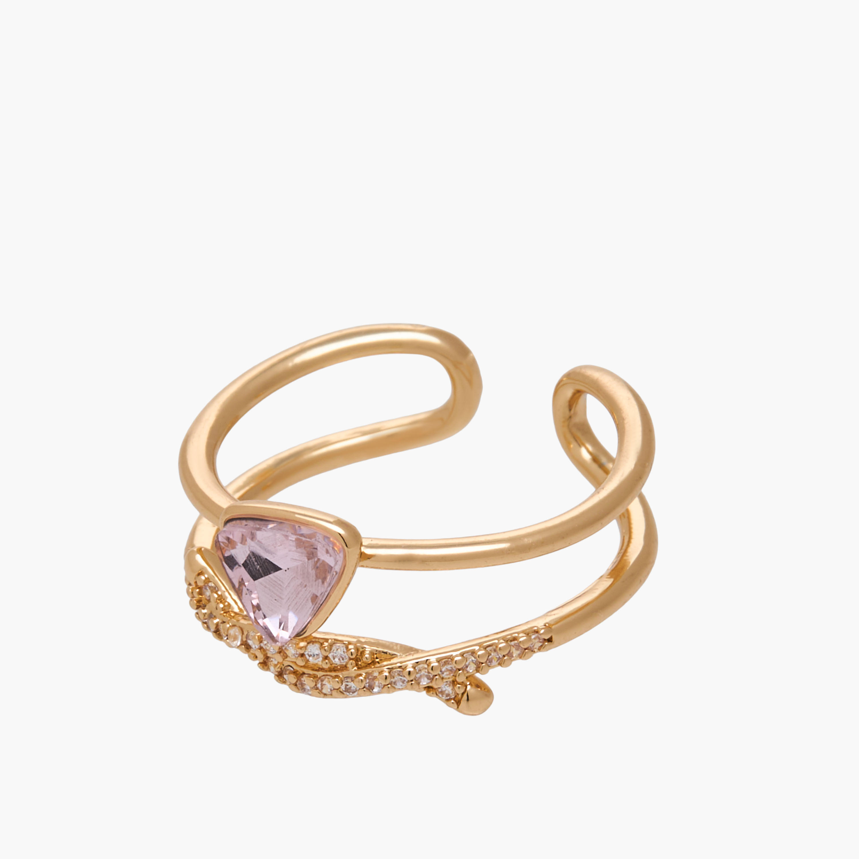 Metal Ring with Cubic Zirconia Embellishment-women-watchesandjewellery-jewellery-rings-image-2