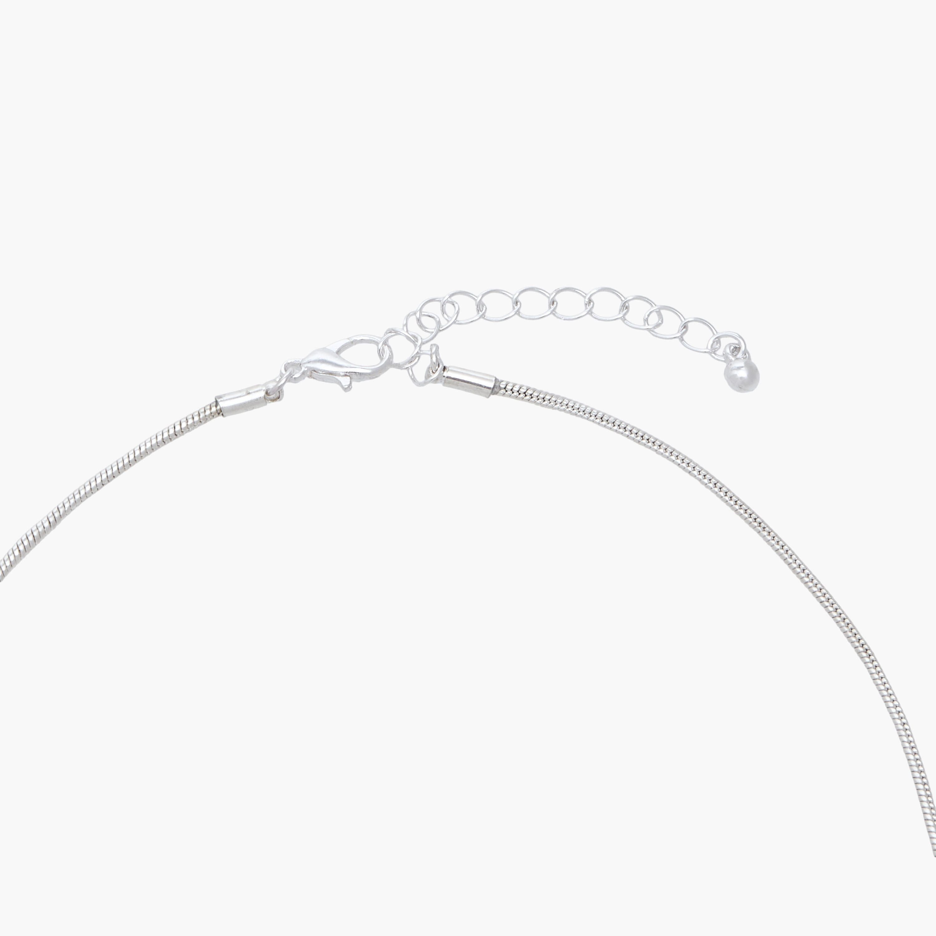 Silver Tone Cubic Zirconia Pendant Necklace with Embellished Design-women-watchesandjewellery-jewellery-necklacesandpendants-image-4
