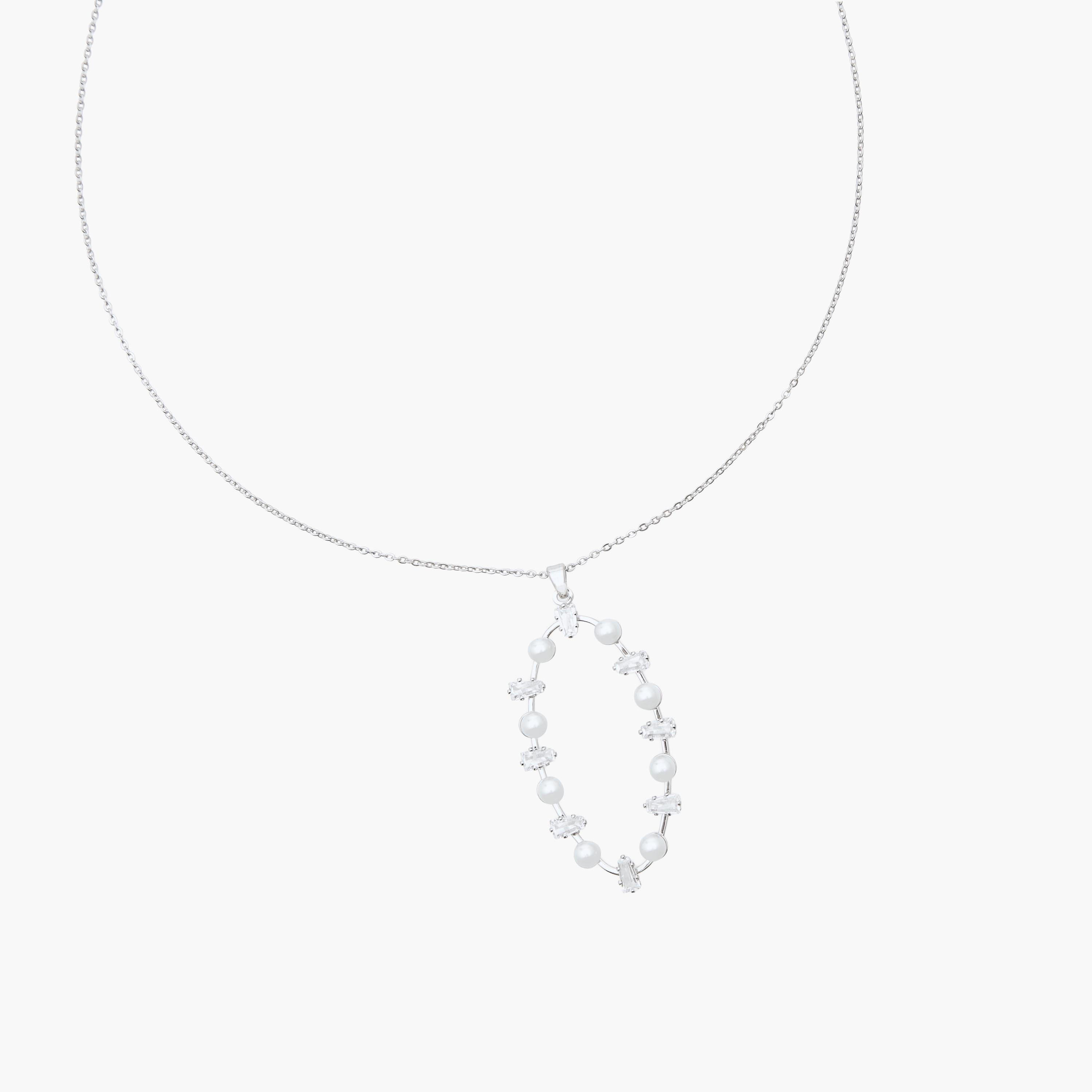 Metal Pendant Necklace with Cubic Zirconia Embellishment-women-watchesandjewellery-jewellery-necklacesandpendants-image-2