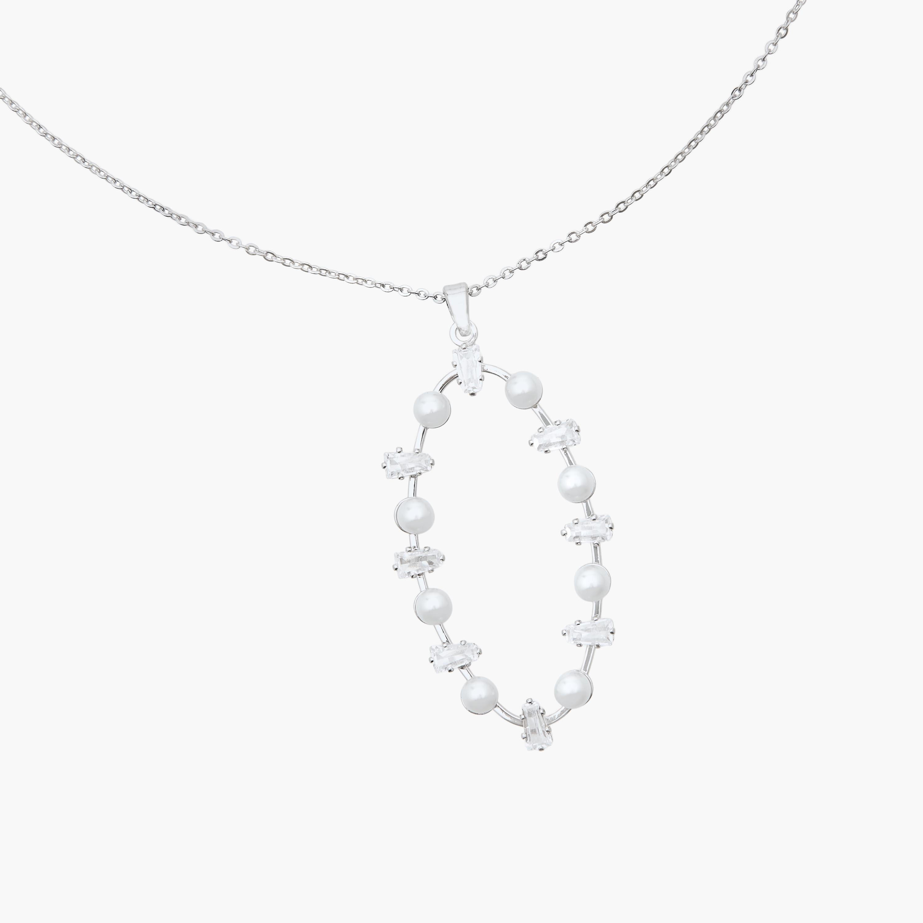 Metal Pendant Necklace with Cubic Zirconia Embellishment-women-watchesandjewellery-jewellery-necklacesandpendants-image-3
