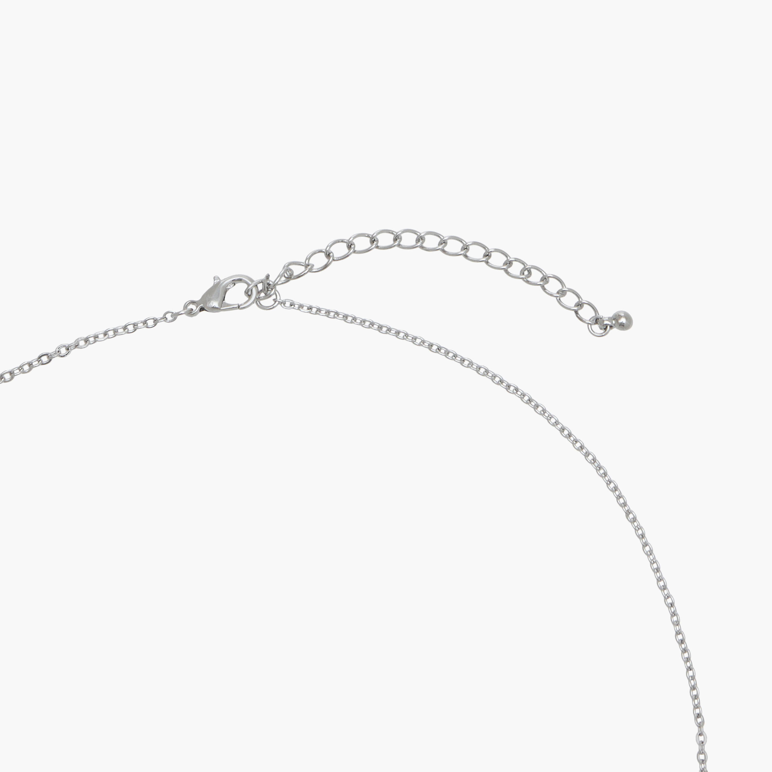Silver Tone Cubic Zirconia Necklace with Pendant-women-watchesandjewellery-jewellery-necklacesandpendants-image-4