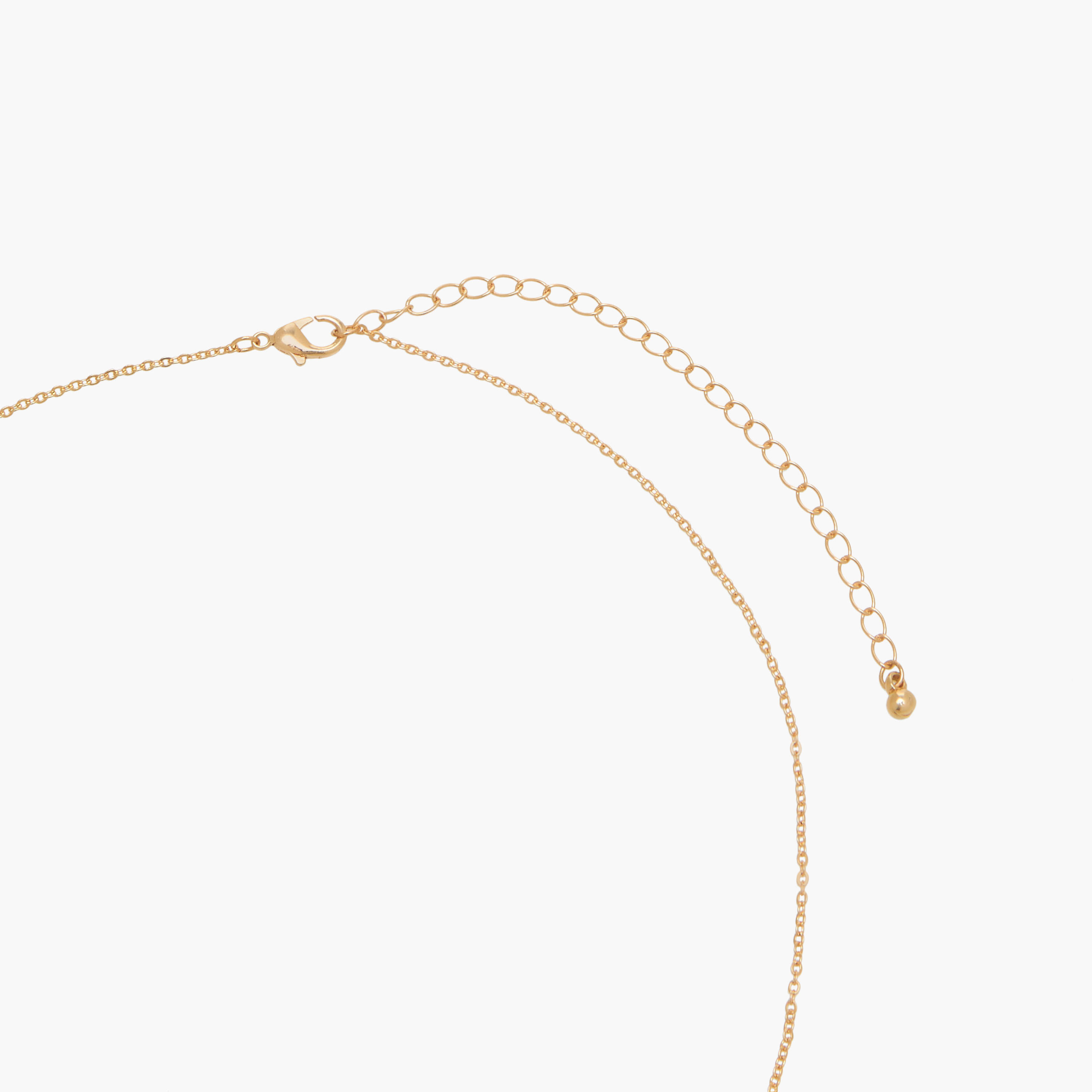 Gold Tone Cubic Zirconia Neckace with Lock and Key Pendant-women-watchesandjewellery-jewellery-necklacesandpendants-image-4