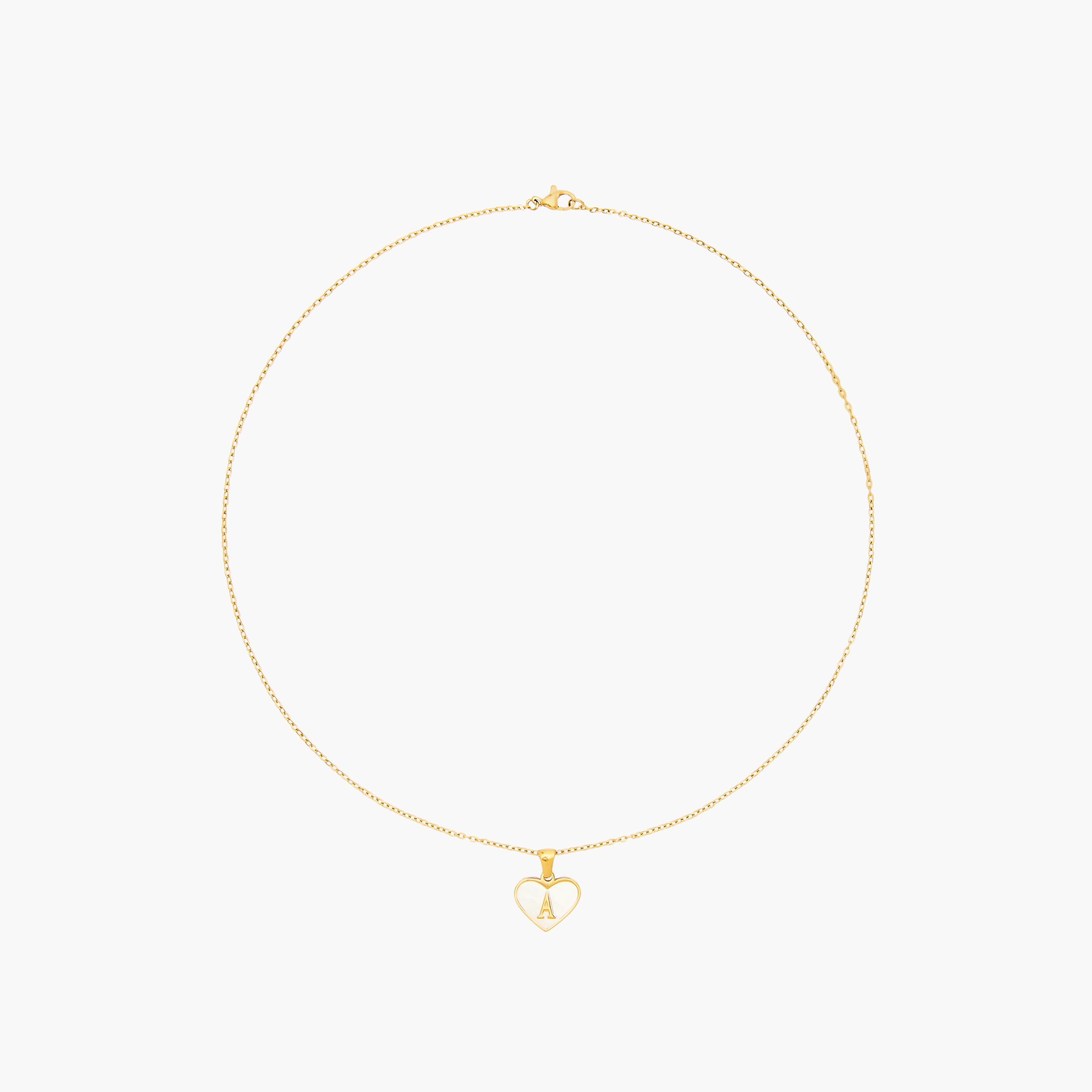 عقد بلون ذهبي بدلاية حرف A مزينة بزركون مكعب-women-watchesandjewellery-jewellery-necklacesandpendants-image-1