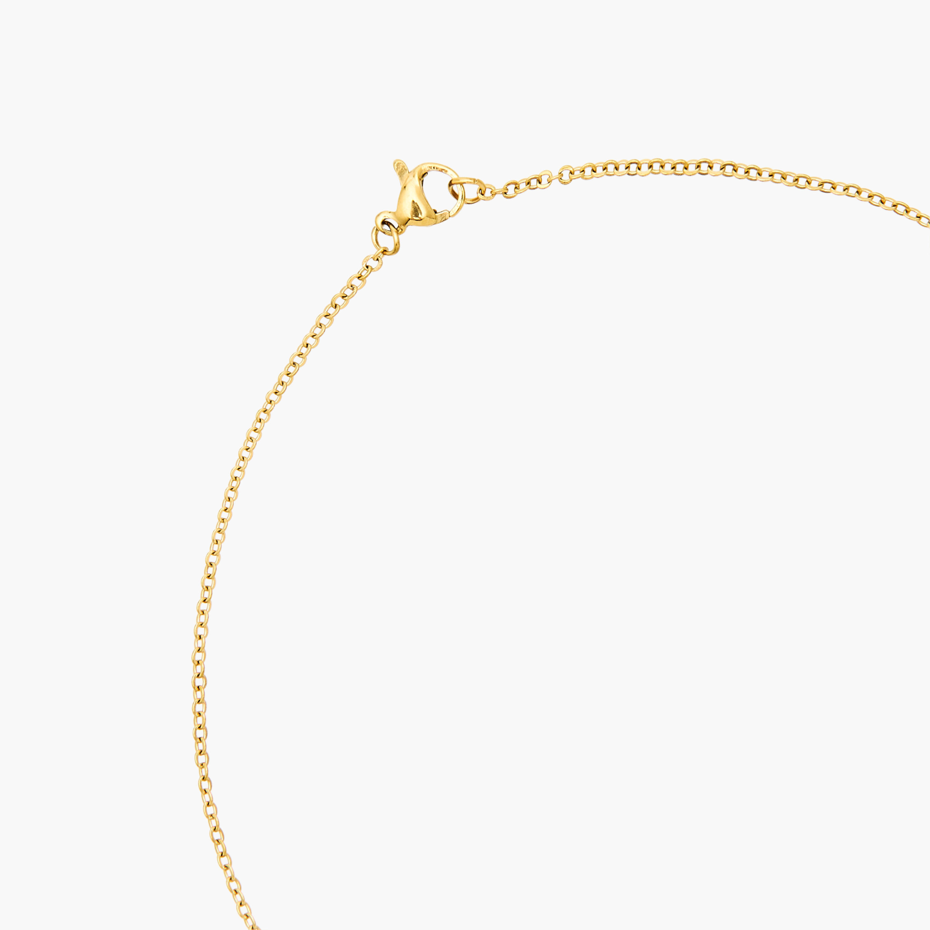 عقد بلون ذهبي بدلاية حرف A مزينة بزركون مكعب-women-watchesandjewellery-jewellery-necklacesandpendants-image-4