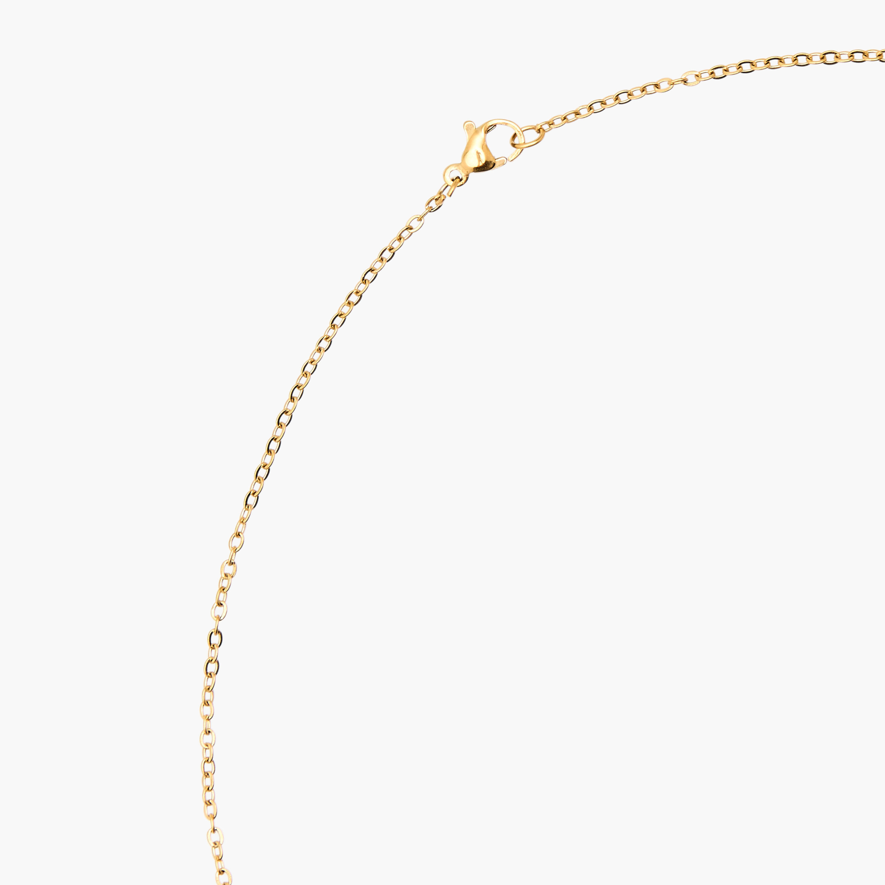 Gold Tone Pendant Necklace with Initial S-women-watchesandjewellery-jewellery-necklacesandpendants-image-3