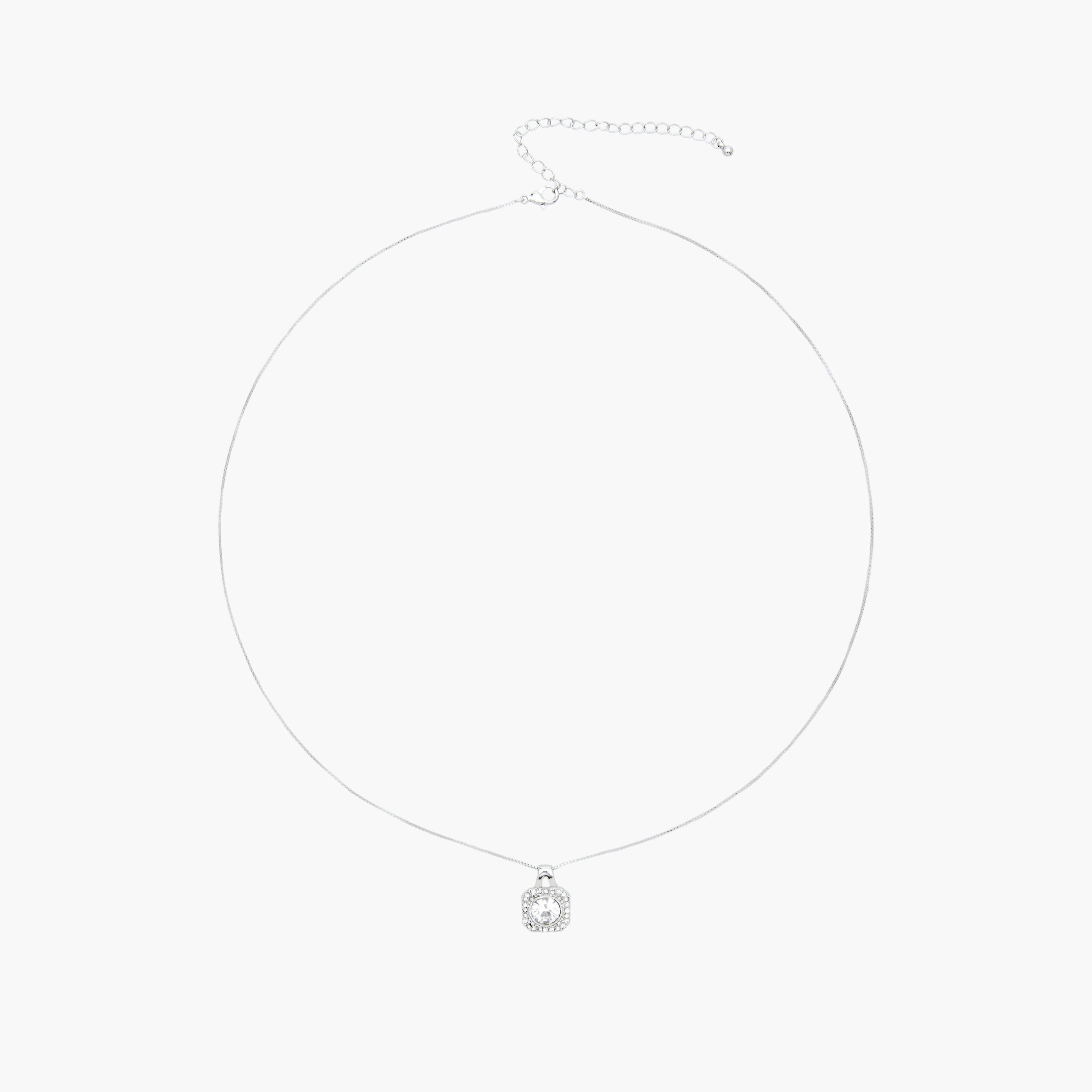 Set of 2 - Stone Embellished Pendant Necklace and Earrings-women-watchesandjewellery-jewellery-jewellerysets-image-2