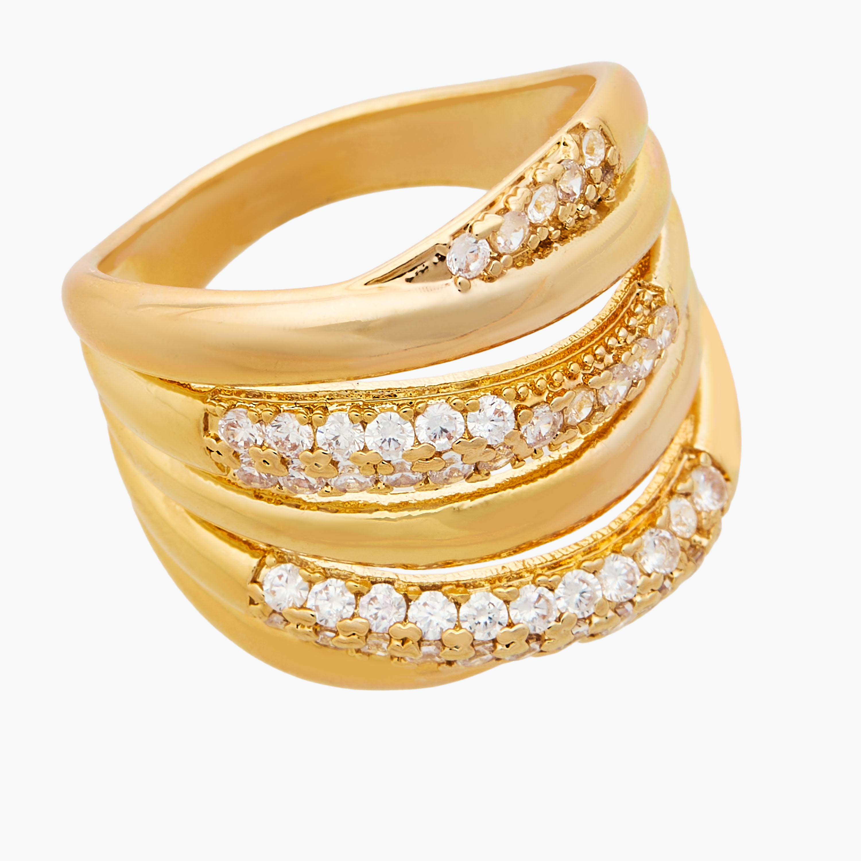Metal Ring with Cubic Zirconia Embellishment-women-watchesandjewellery-jewellery-rings-image-4