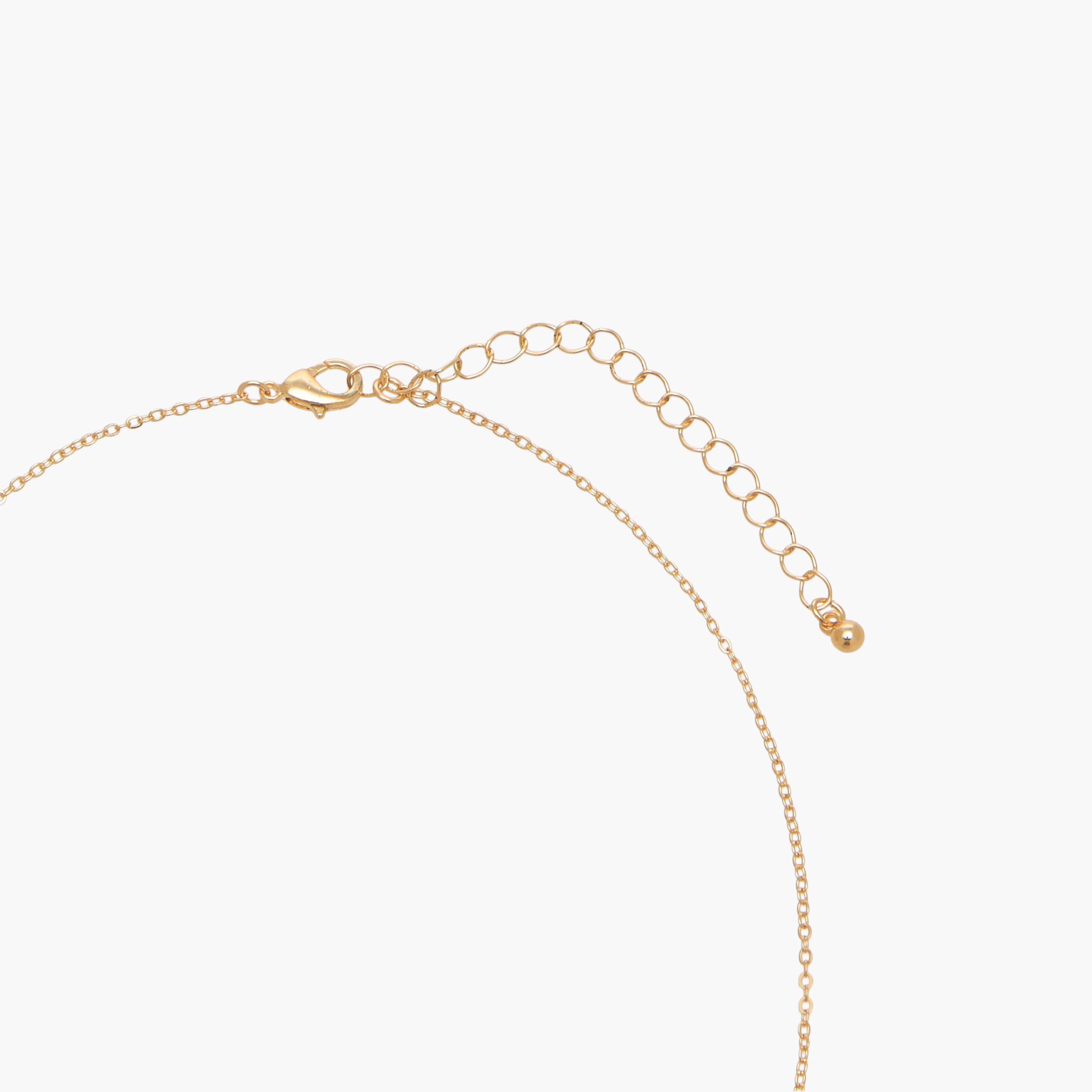 Gold Tone Cubic Zirconia Necklace with Key Pendant-women-watchesandjewellery-jewellery-necklacesandpendants-image-4