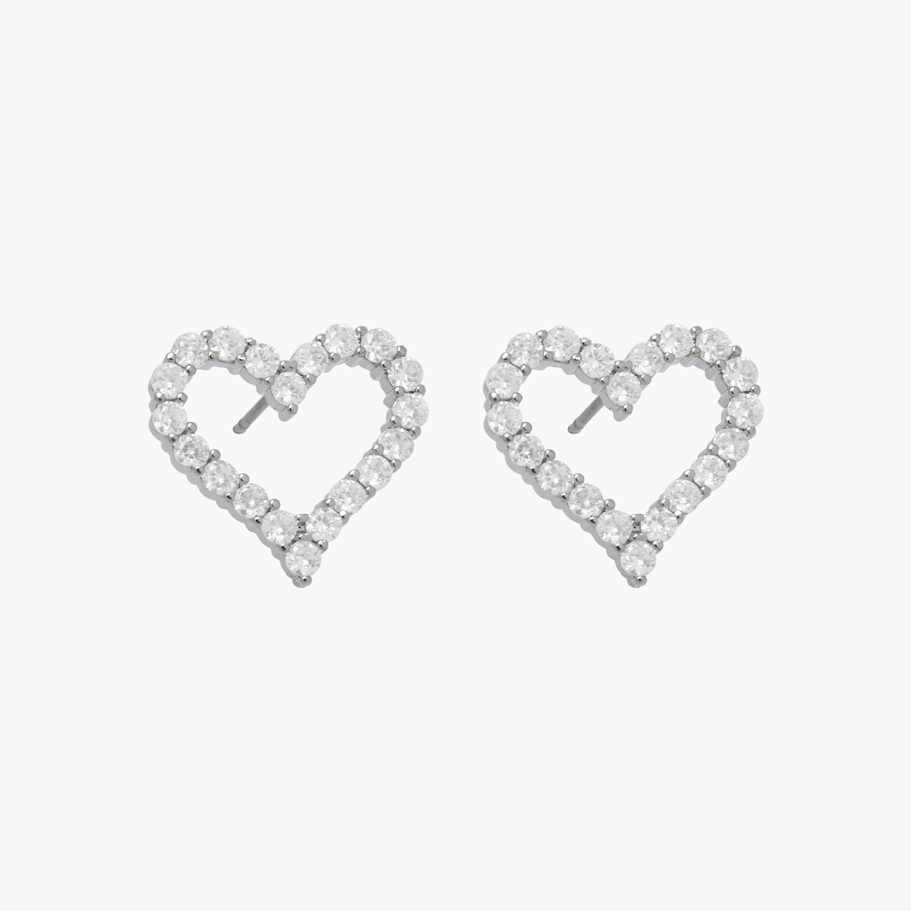 Set of 2 - Embellished Heart Pendant Necklace and Earrings-women-watchesandjewellery-jewellery-jewellerysets-image-4