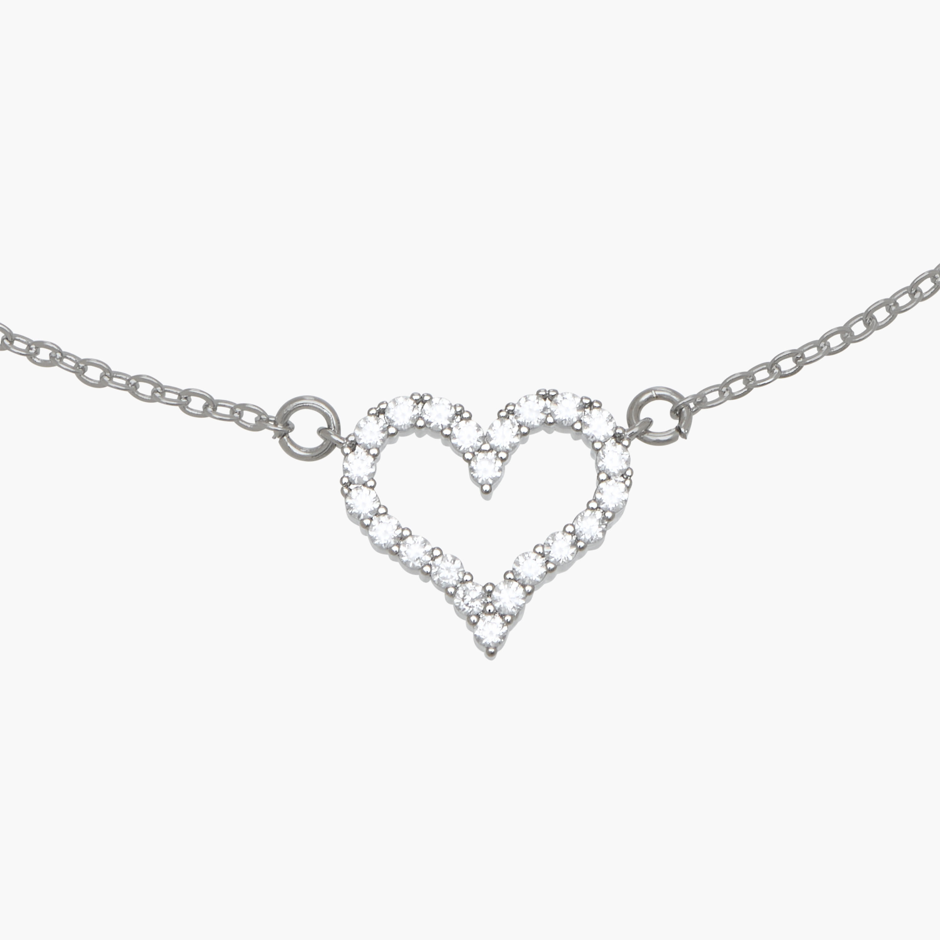 Set of 2 - Embellished Heart Pendant Necklace and Earrings-women-watchesandjewellery-jewellery-jewellerysets-image-7