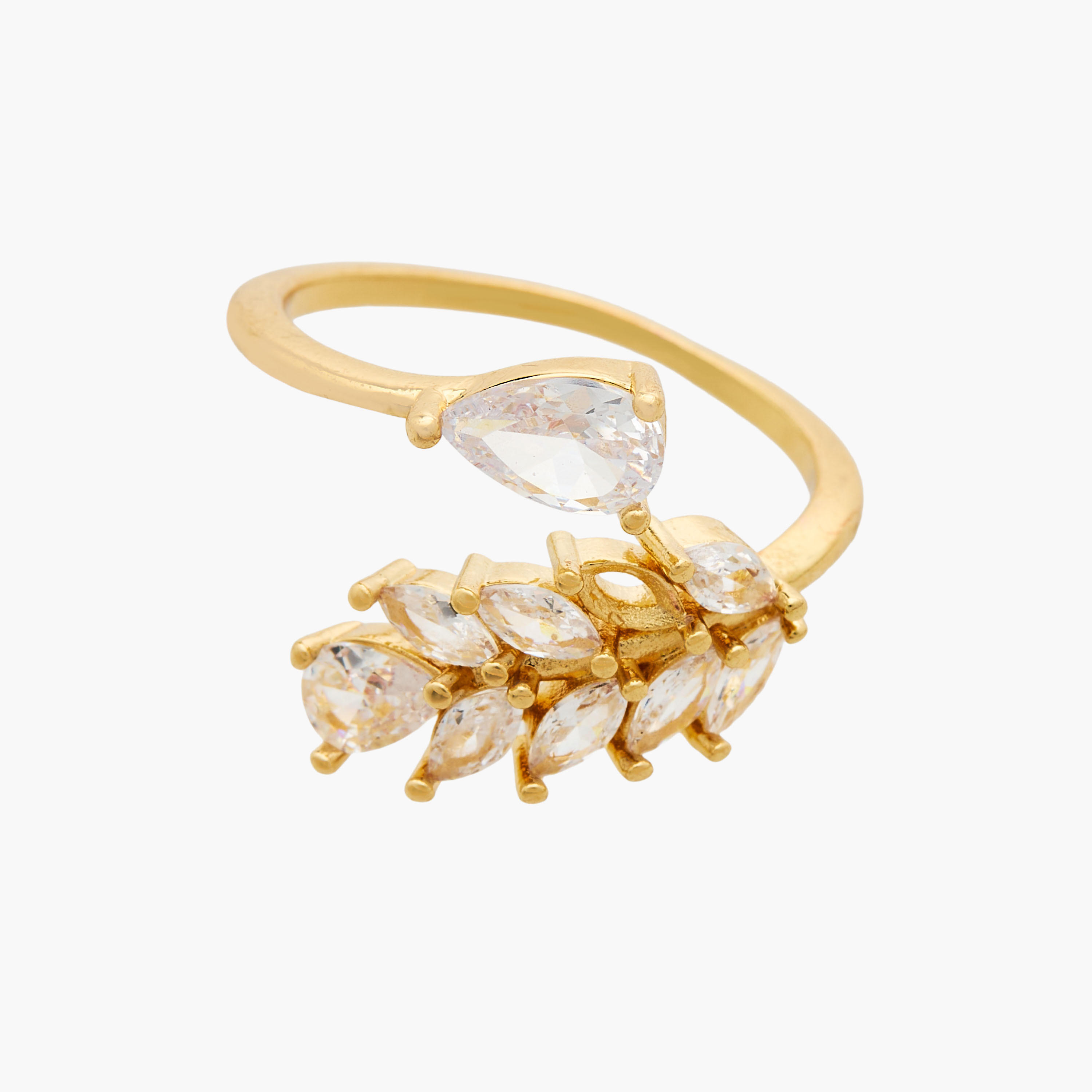 Metal Ring with Cubic Zirconia Embellishment-women-watchesandjewellery-jewellery-rings-image-2