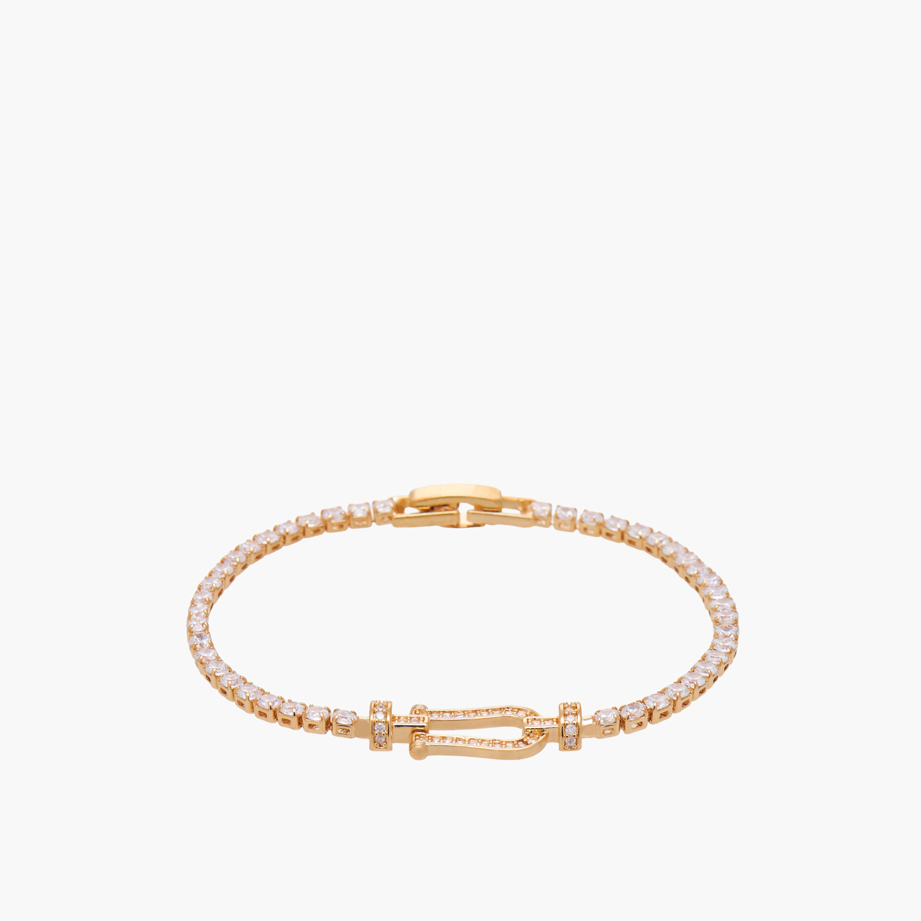 Metal Cubic Zirconia Embellished Bracelet-women-watchesandjewellery-jewellery-banglesandbracelets-image-2