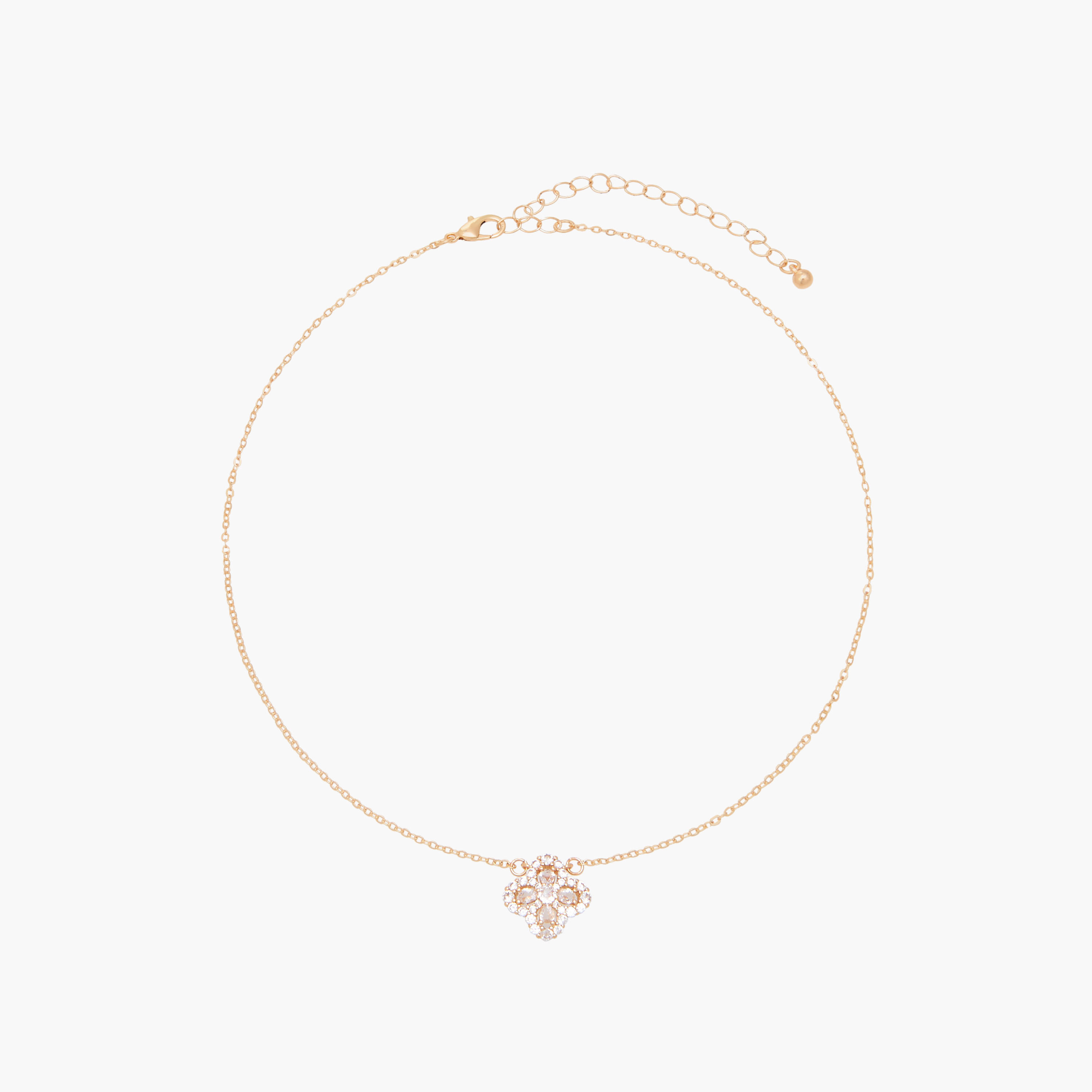 عقد ذهبي اللون بأحجار زيركون-women-watchesandjewellery-jewellery-necklacesandpendants-image-1