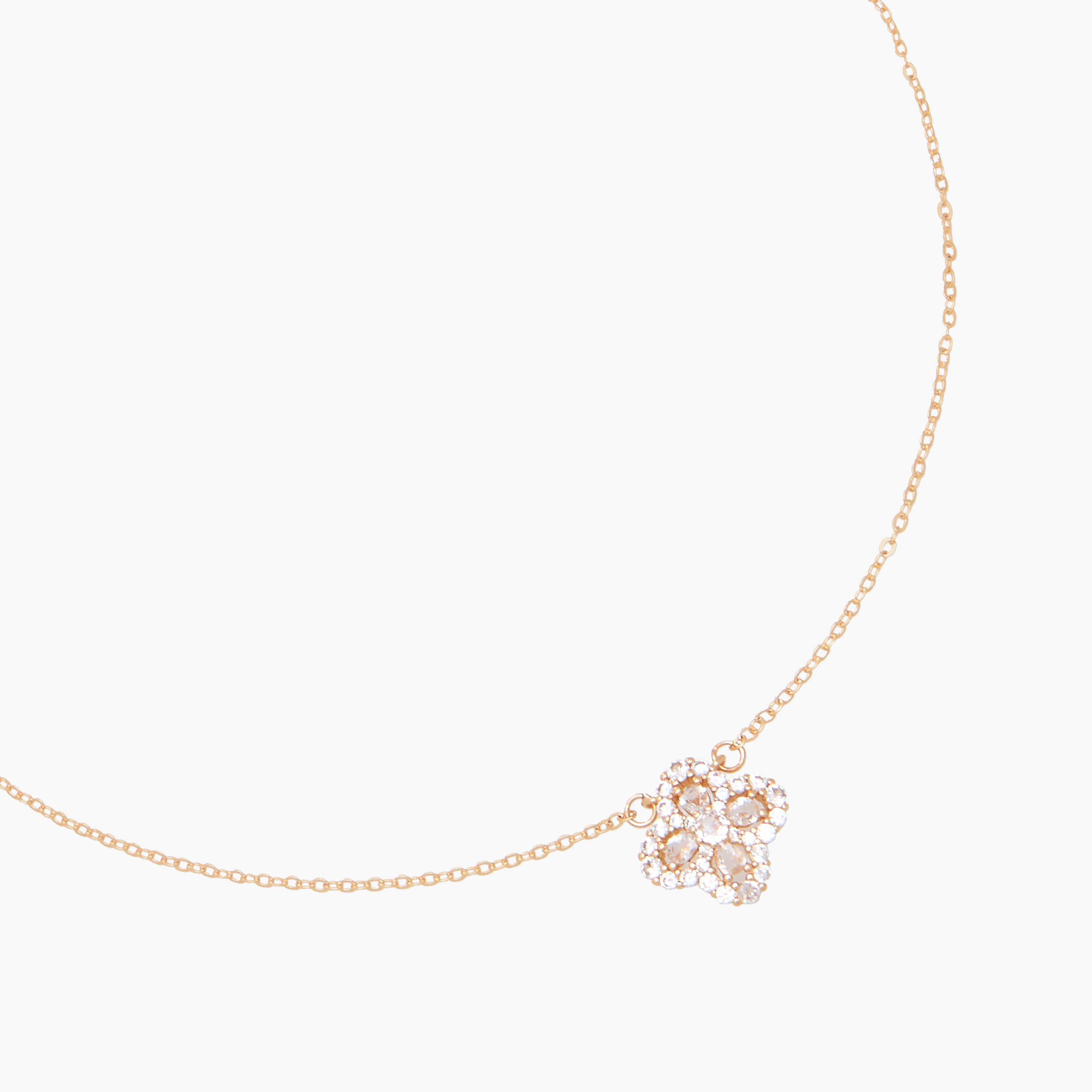 عقد ذهبي اللون بأحجار زيركون-women-watchesandjewellery-jewellery-necklacesandpendants-image-2