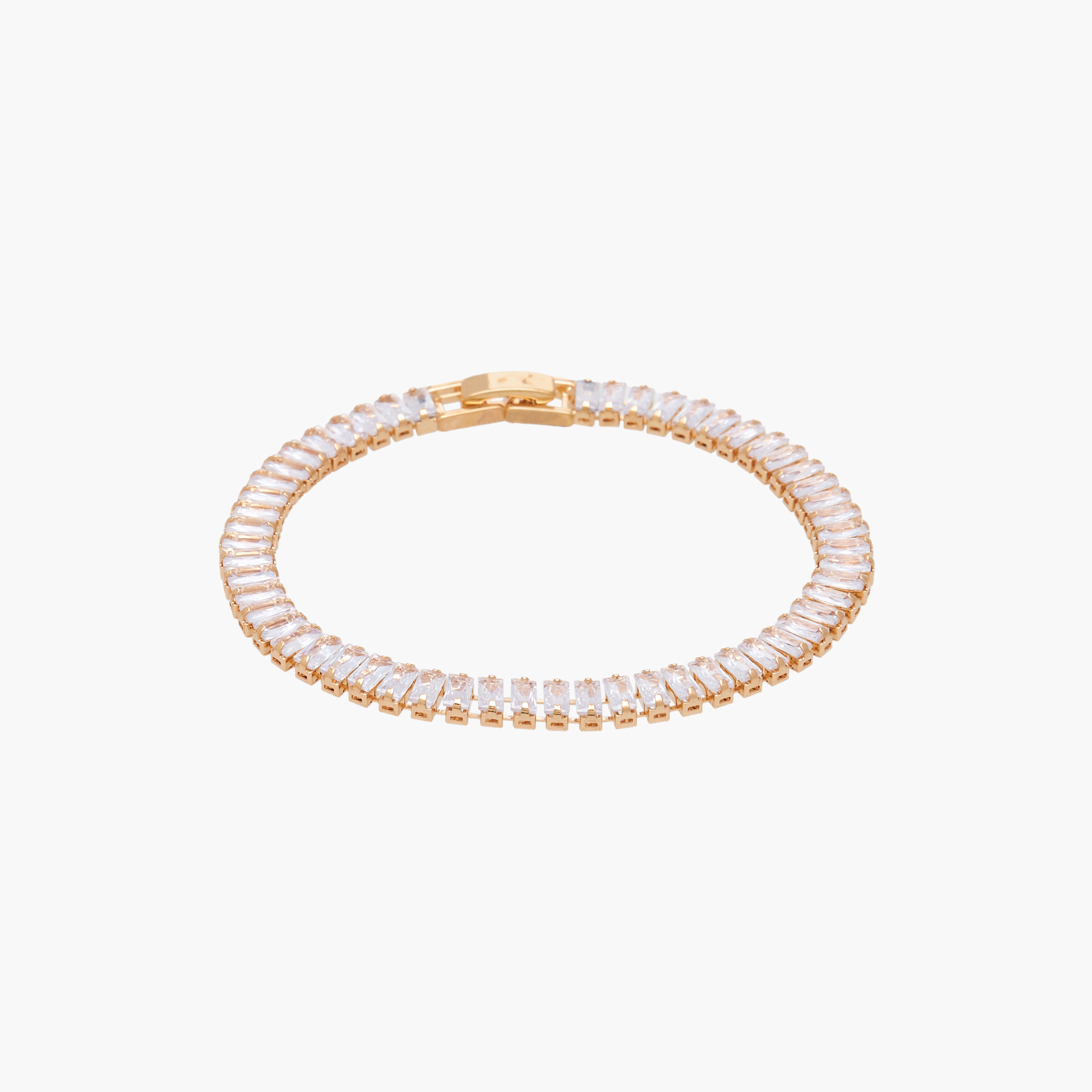 Metal Cubic Zirconia Embellished Bracelet-women-watchesandjewellery-jewellery-banglesandbracelets-image-2
