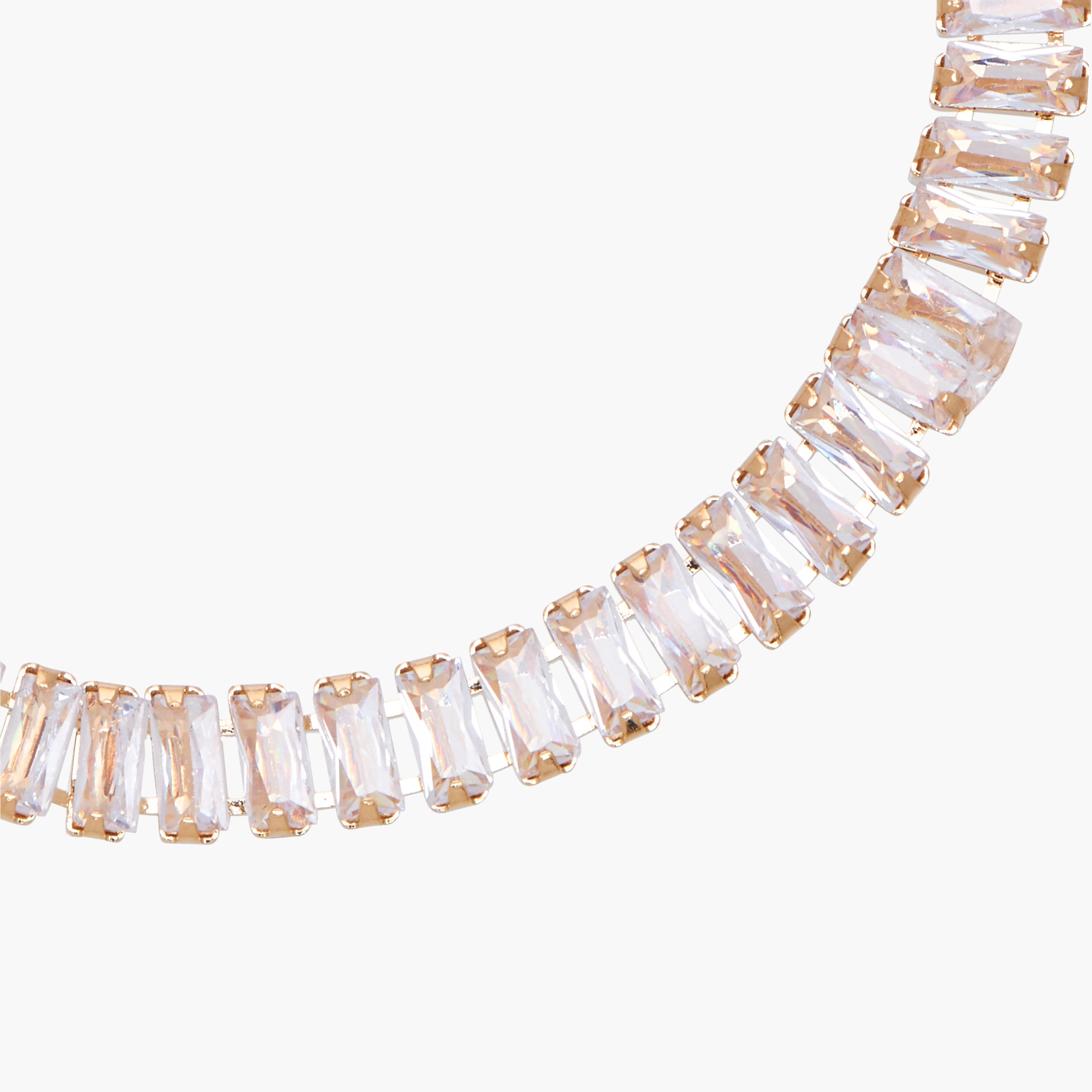Metal Cubic Zirconia Embellished Bracelet-women-watchesandjewellery-jewellery-banglesandbracelets-image-3