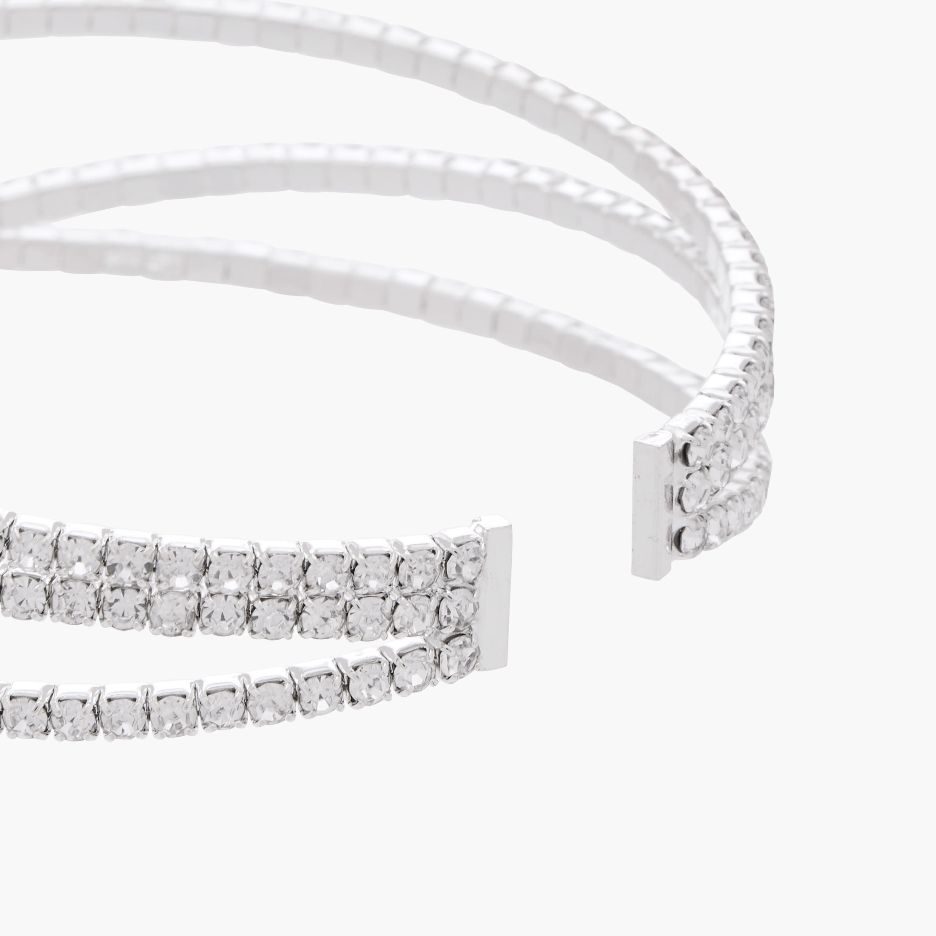 سوار كفّ معدني مرصّع بحجر زركون مكعب-women-watchesandjewellery-jewellery-banglesandbracelets-image-4