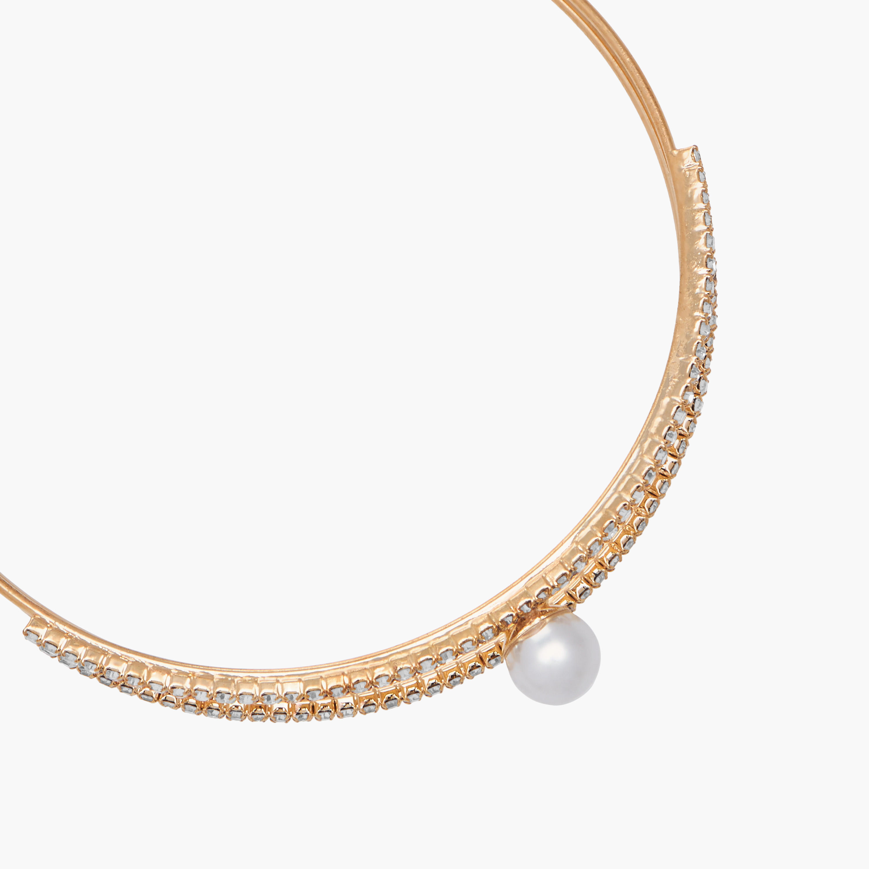 Metallic Cubic Zirconia Embellished Bracelet-women-watchesandjewellery-jewellery-banglesandbracelets-image-3