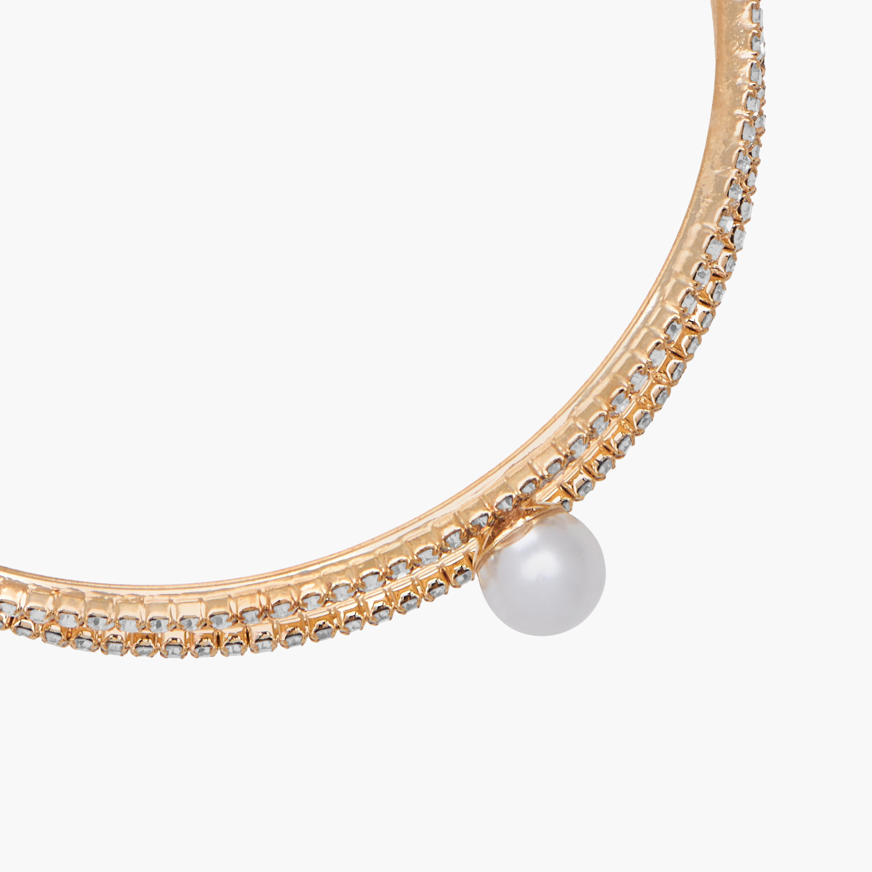 Metallic Cubic Zirconia Embellished Bracelet-women-watchesandjewellery-jewellery-banglesandbracelets-image-4