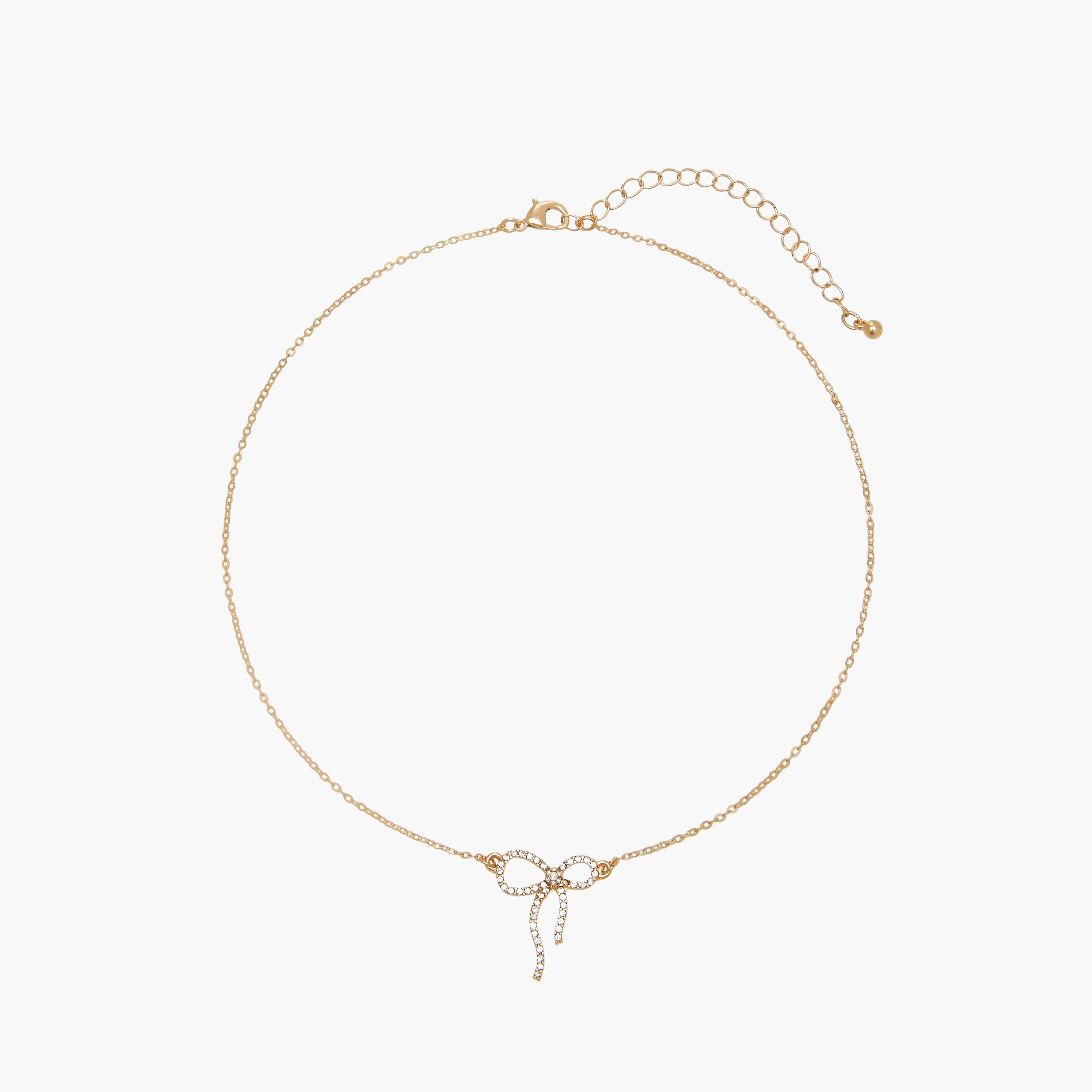 Set of 2 - Bow Embellished Pendant Necklace and Earrings-women-watchesandjewellery-jewellery-jewellerysets-image-2