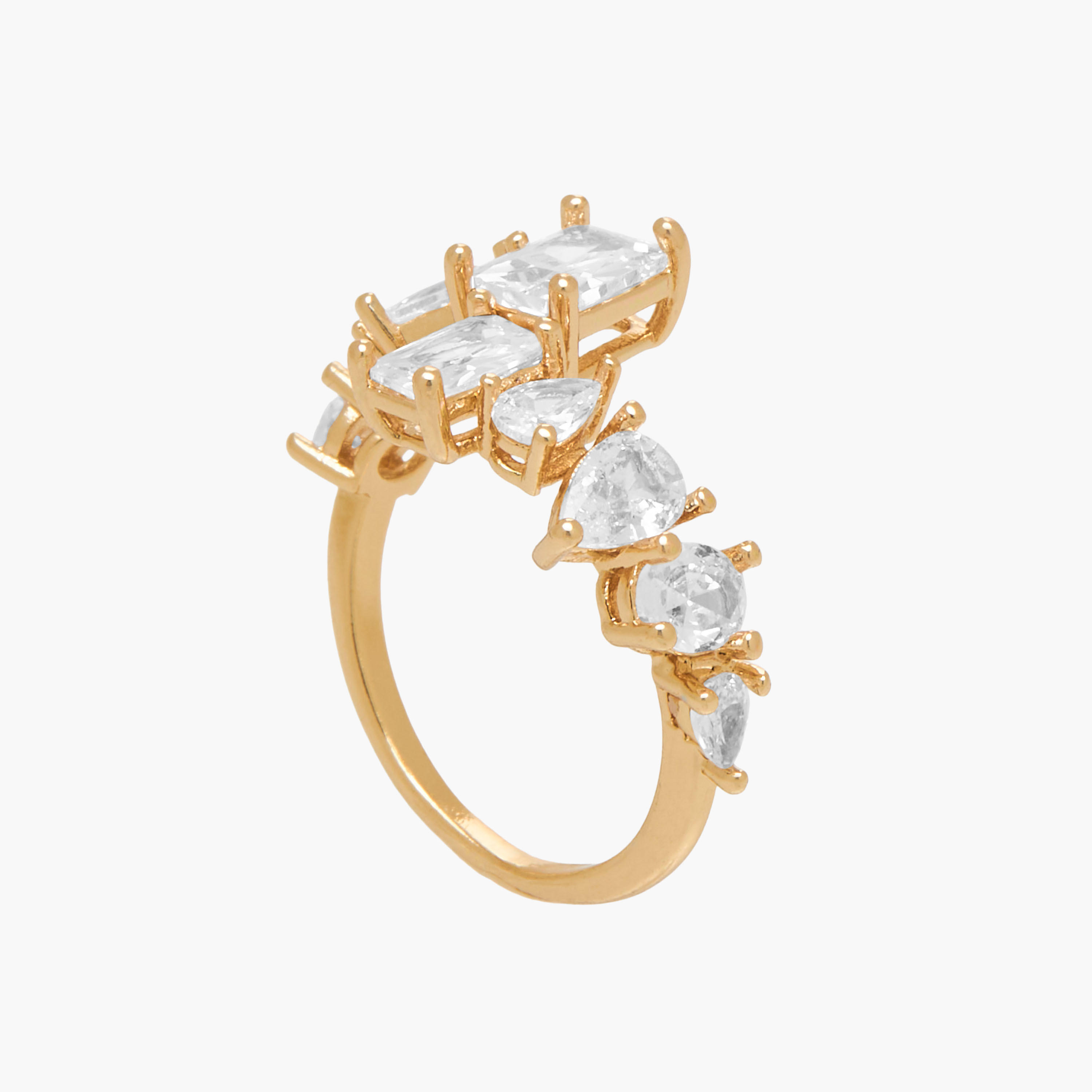 Metal Ring with Cubic Zirconia Embellishment-women-watchesandjewellery-jewellery-rings-image-1