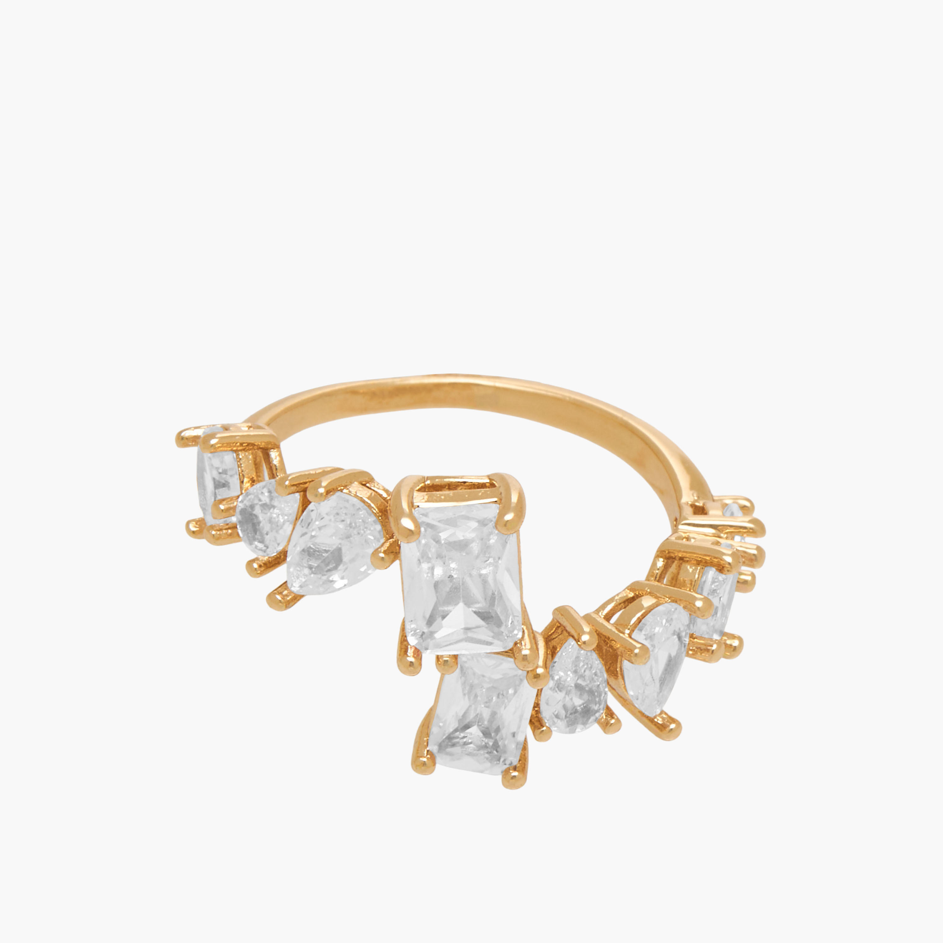 Metal Ring with Cubic Zirconia Embellishment-women-watchesandjewellery-jewellery-rings-image-2