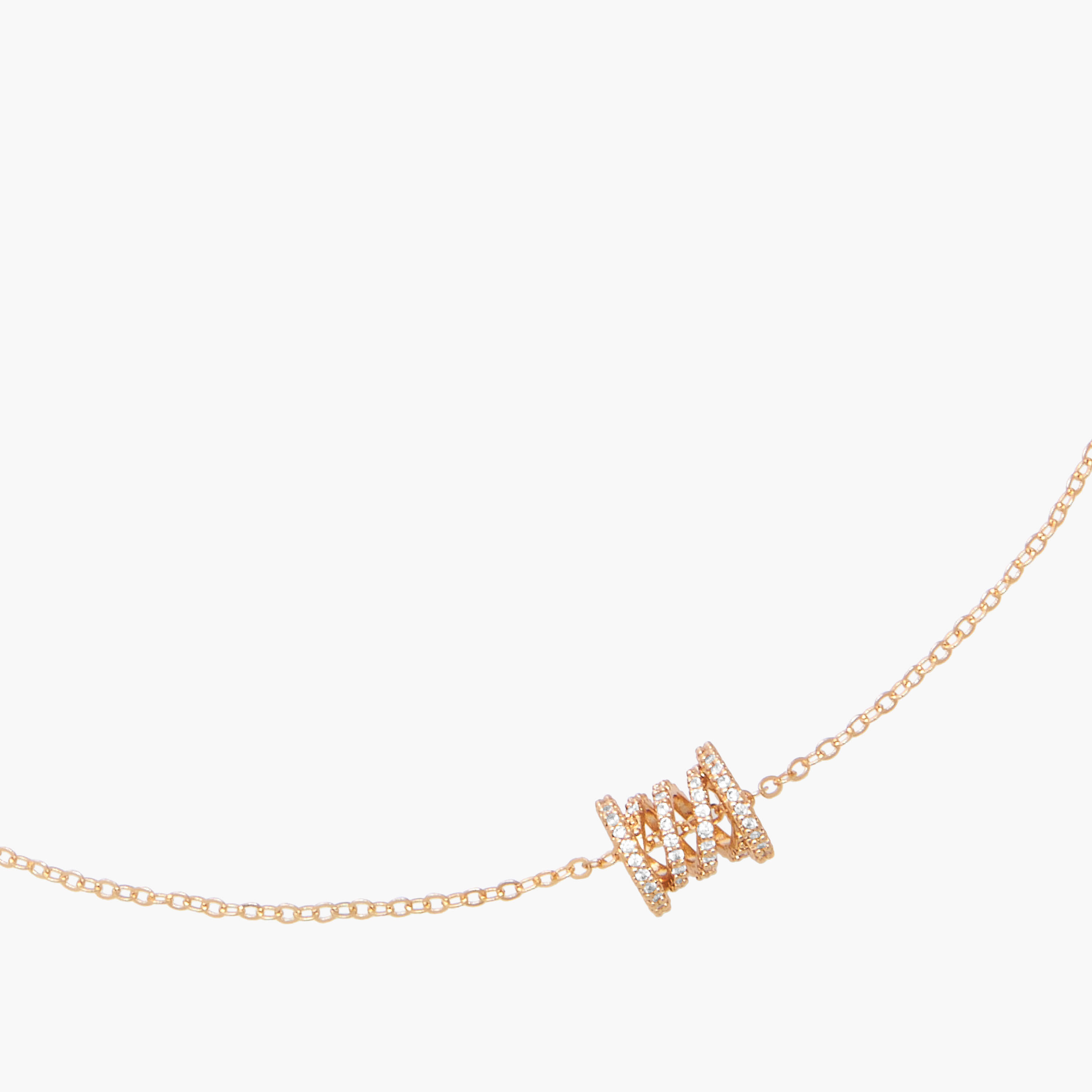 Gold Tone Cubic Zirconia Pendant Necklace with Embellished Design-women-watchesandjewellery-jewellery-necklacesandpendants-image-2