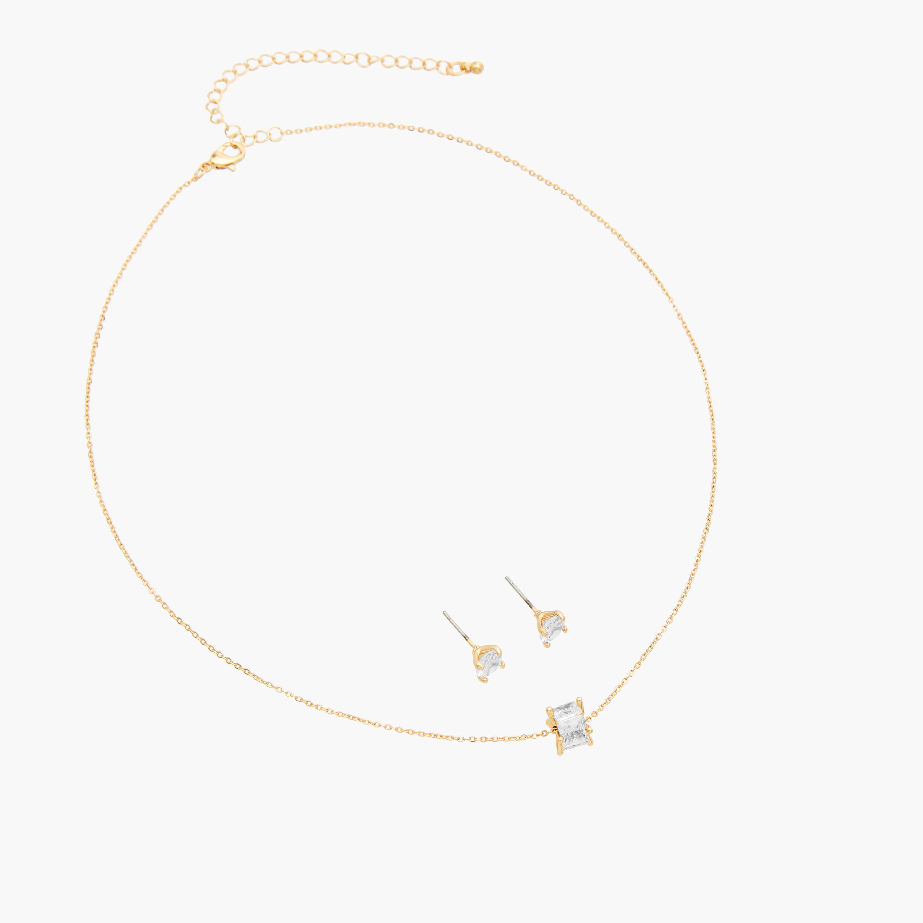 طقم عقد بدلاية مزينة بالحجر مع حلق-women-watchesandjewellery-jewellery-jewellerysets-image-3