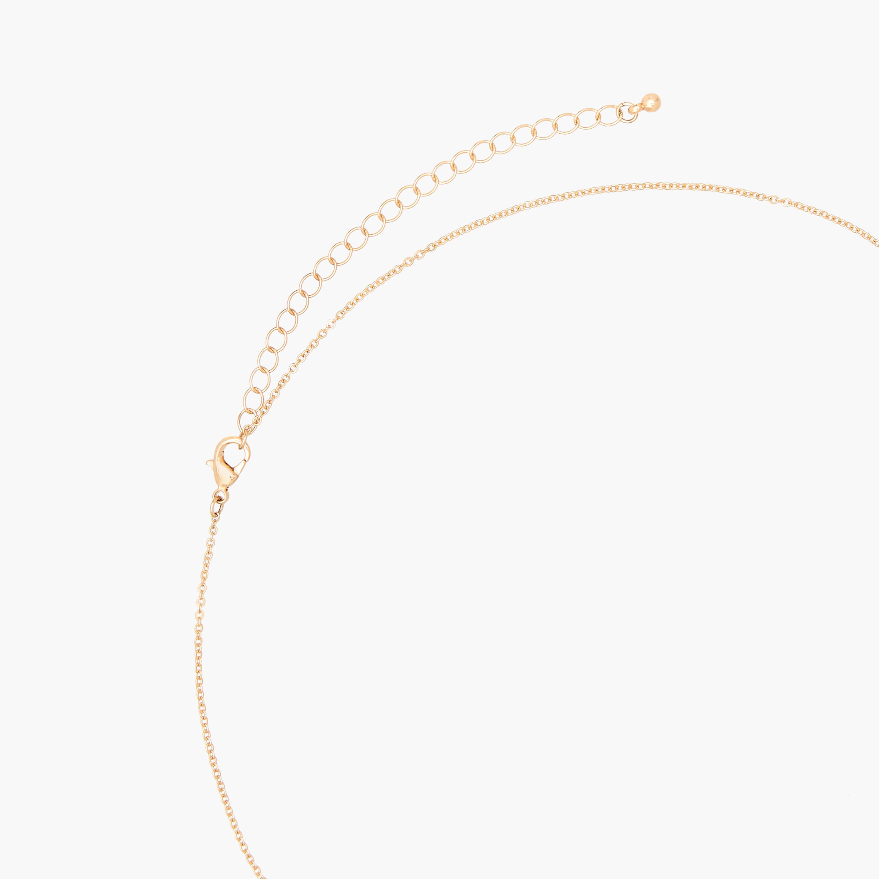 Gold Tone Pendant Necklace with Cubic Zirconia Stone Embellishment-women-watchesandjewellery-jewellery-necklacesandpendants-image-3