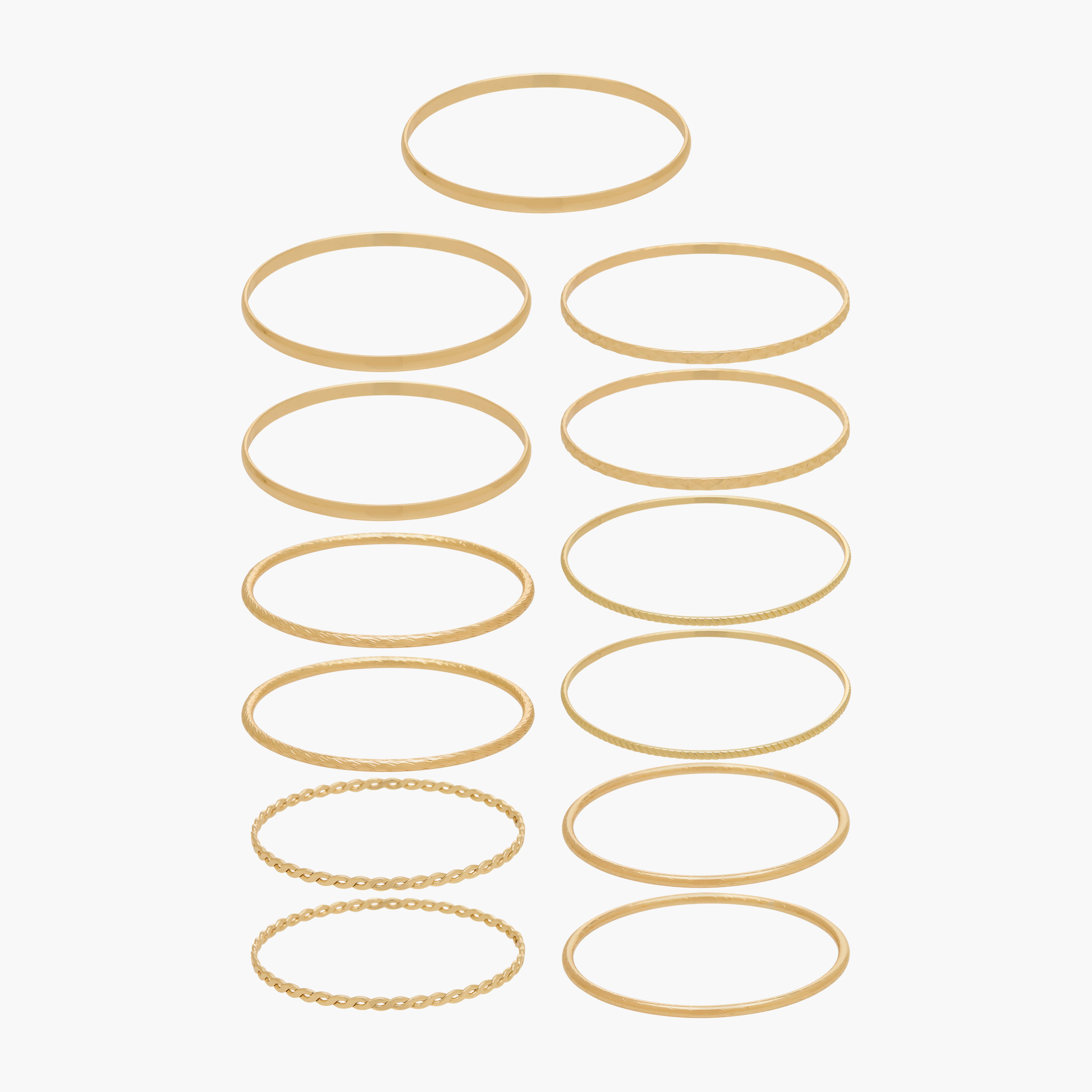 Pack of 12 Gold Tone Bangle-women-watchesandjewellery-jewellery-banglesandbracelets-image-1